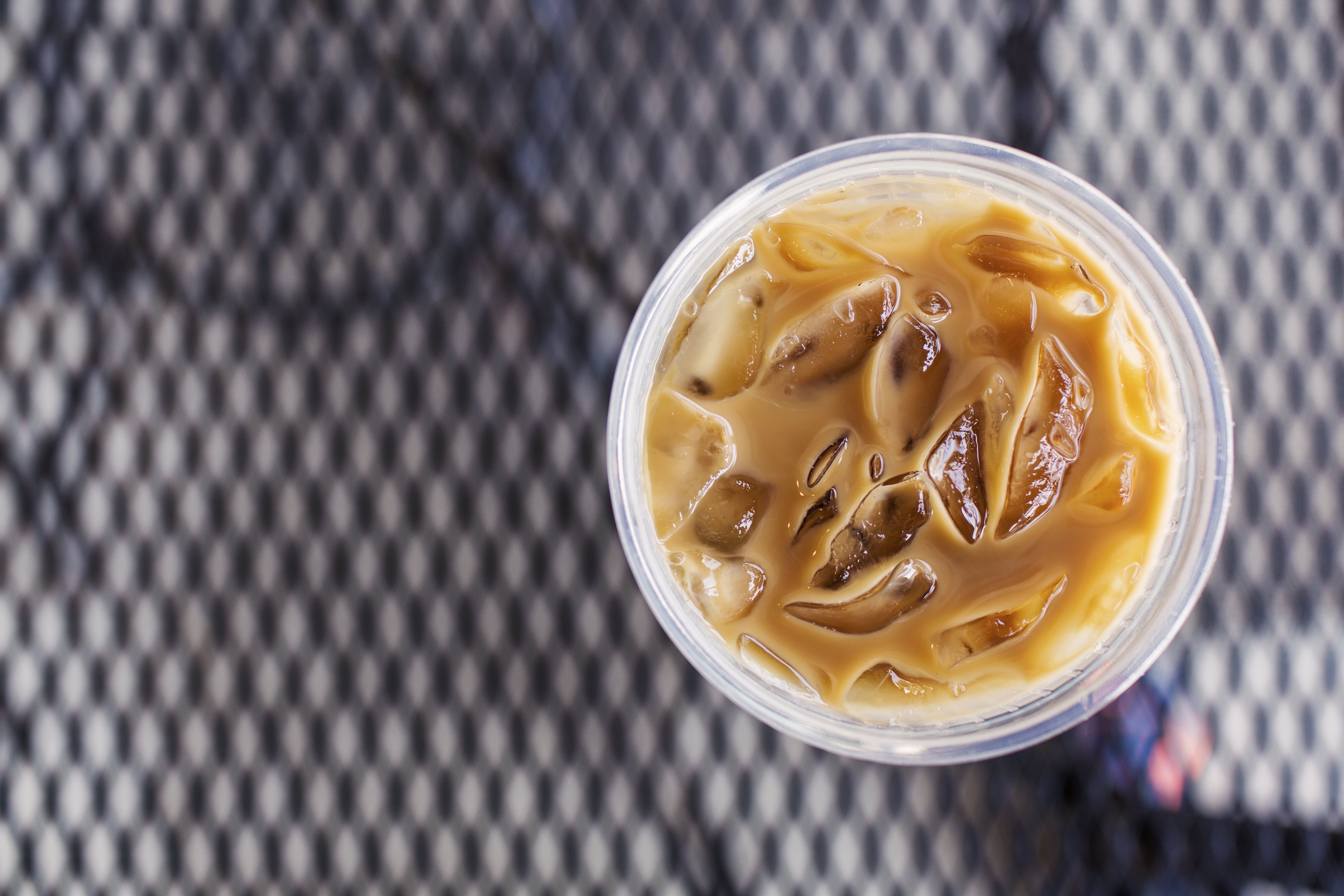 cup, hot, still life, coffee, iced, refreshing, frozen, plastic cup, plastic, drink, cold temperature, food, 5K, drinking glass, close-up, refreshment, HD Wallpaper