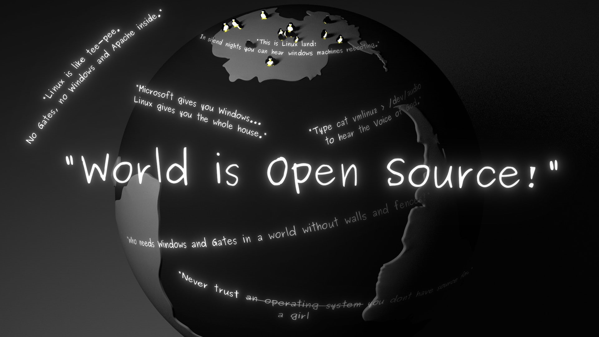 1080P, statements, microsoft, quotes, test, computer, linux, planet, HD Wallpaper