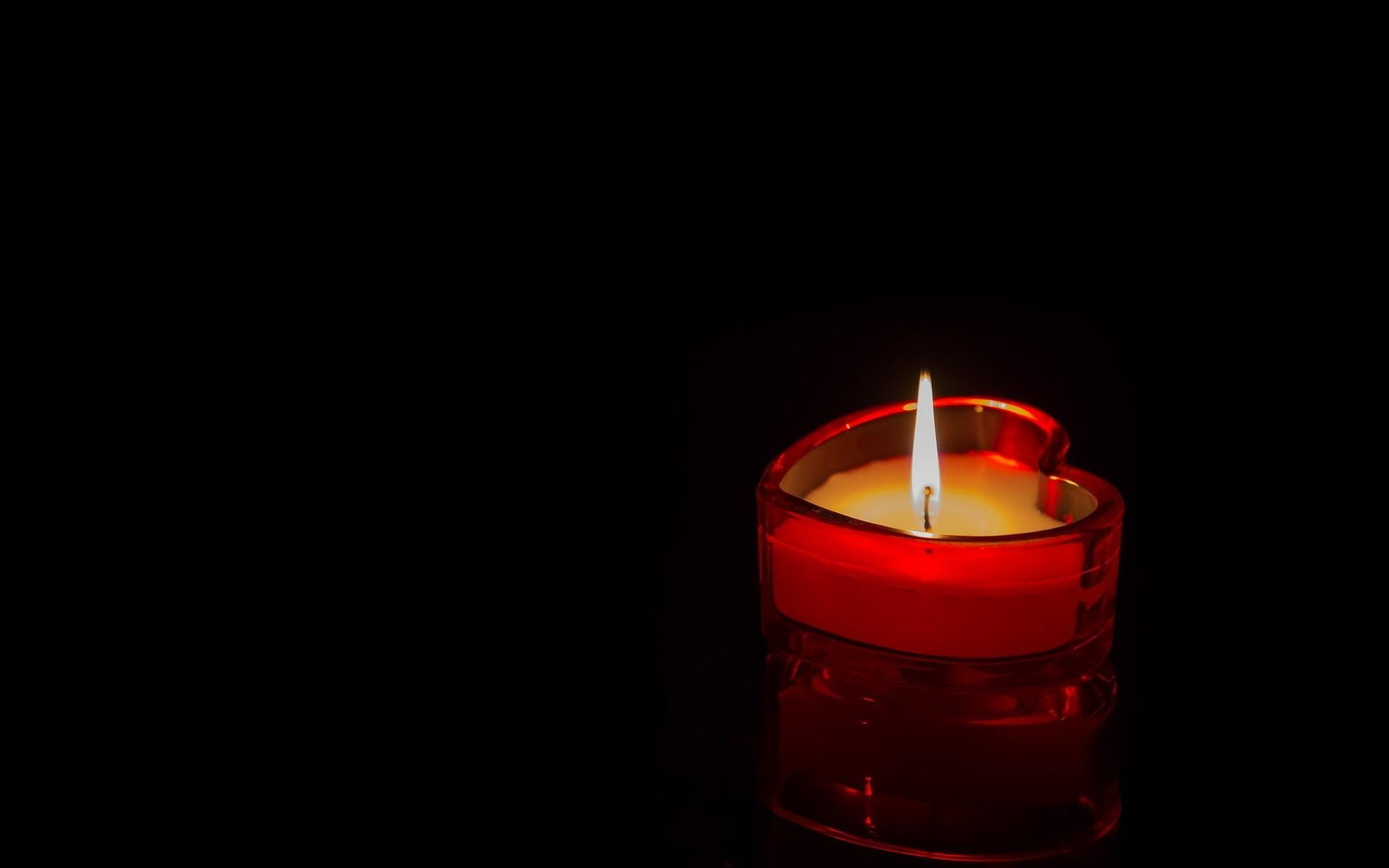 photography, shape, heart, 1920x1200, 1080P, candle, HD Wallpaper