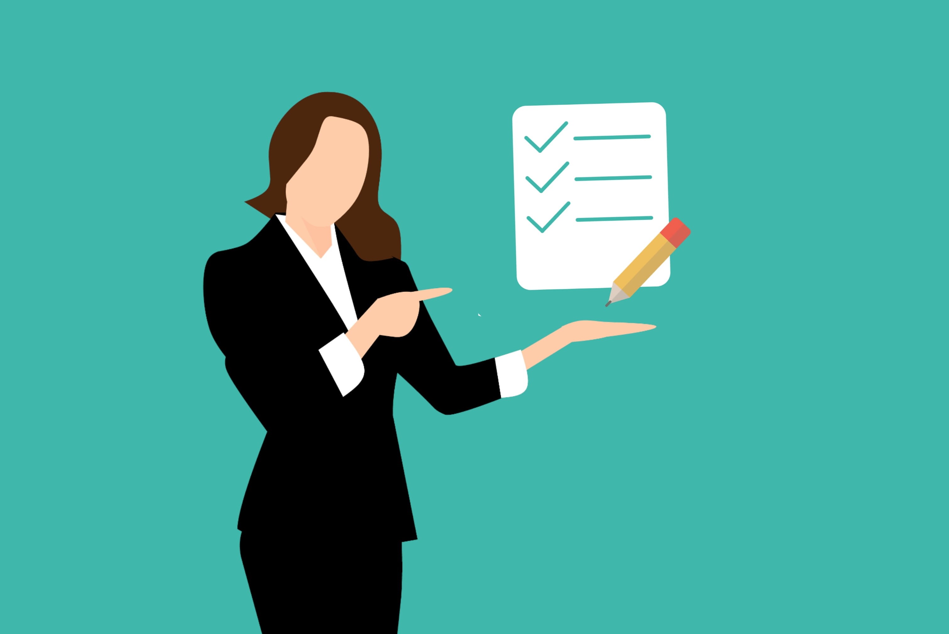 illustration, notebook, arrow symbol, paper, note, checklist, concept, indoors, poll, silhouette, check, 2K, guidance, confusion, businesswoman, mark, HD Wallpaper
