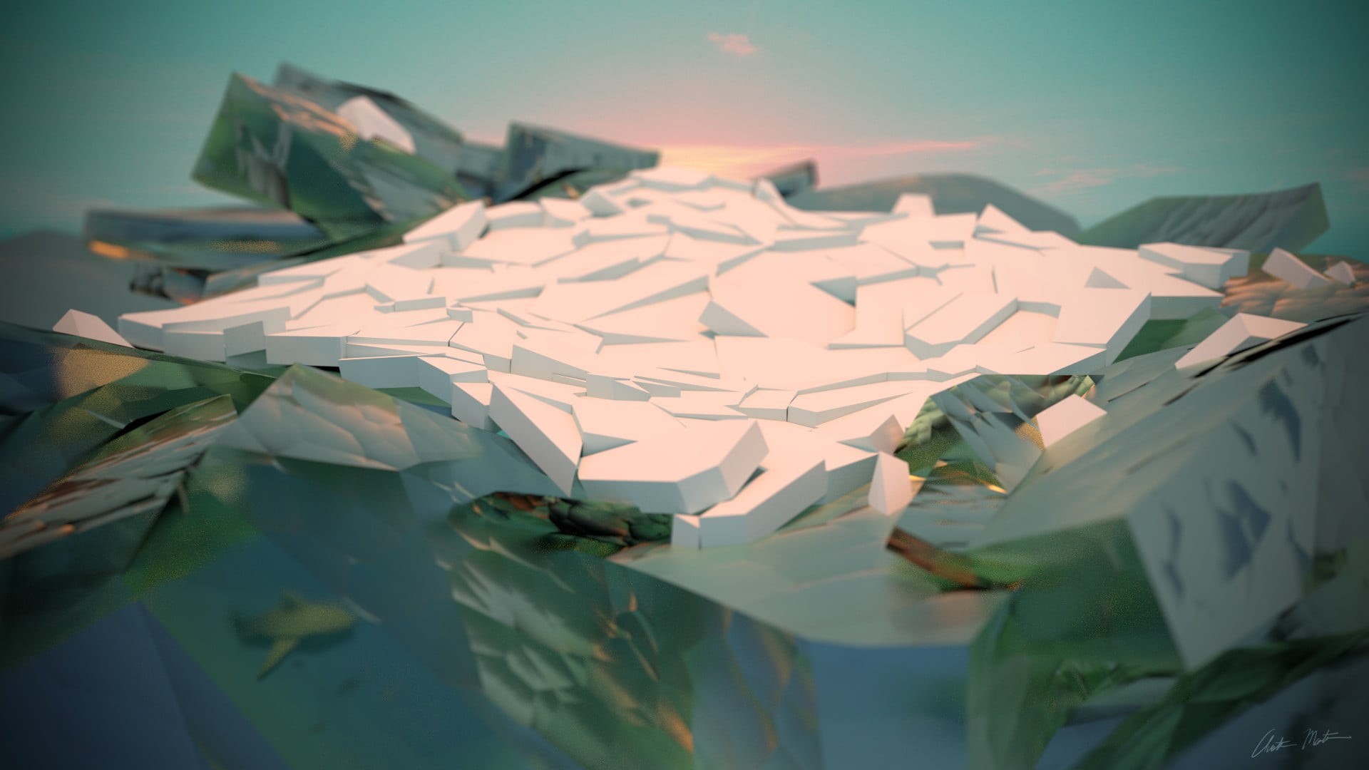 selective focus, imagination, ice, paper, 1080P, no people, paper boat, day, leaf, large group of objects, sunset, indoors, Voronoi diagram, leaves, currency, HD Wallpaper