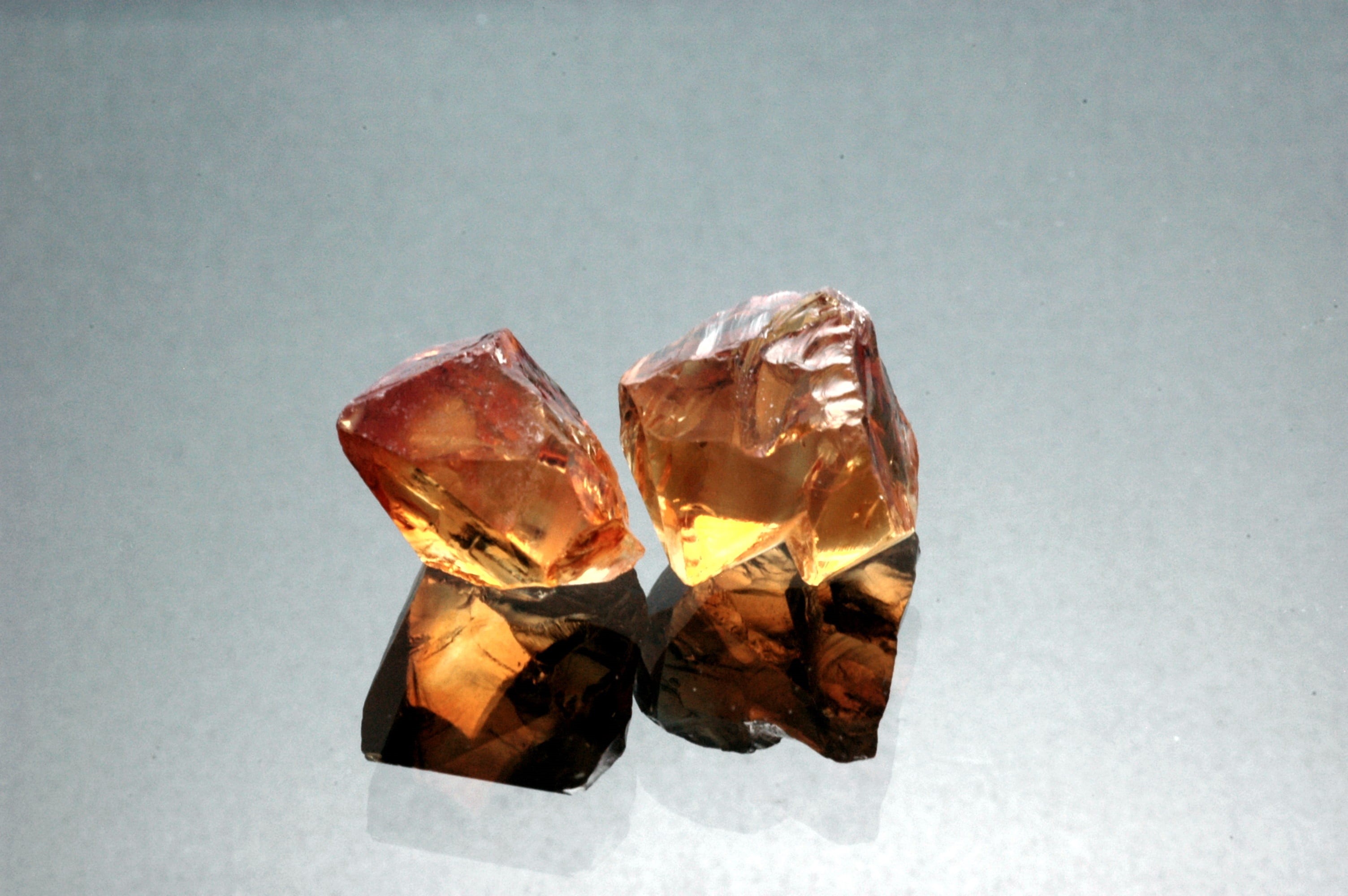 gemstone, indoors, crystal, mineral, specimen, citrine rough, luxury, reflection, single object, rock - object, solid, wealth, gems, gemstones, quarts, HD Wallpaper