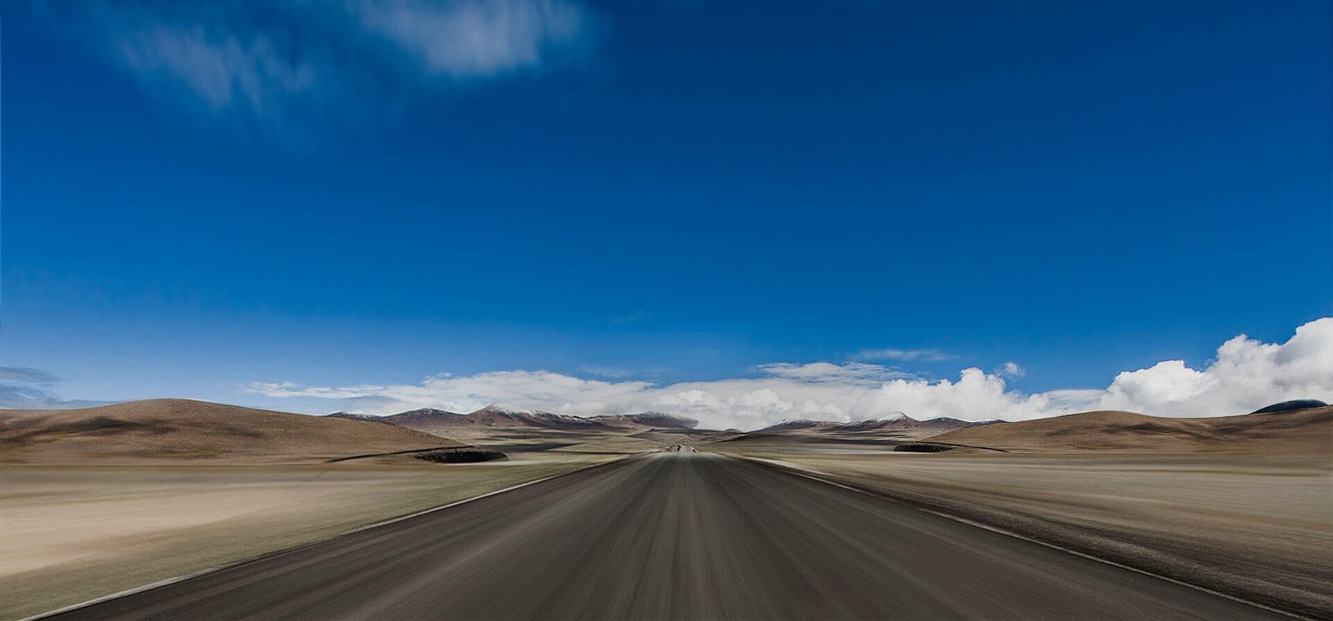 sunlight, landscape, blue, direction, non-urban scene, diminishing perspective, road, beauty in nature, sky, environment, nature, inflatable, clouds, desert, HD Wallpaper