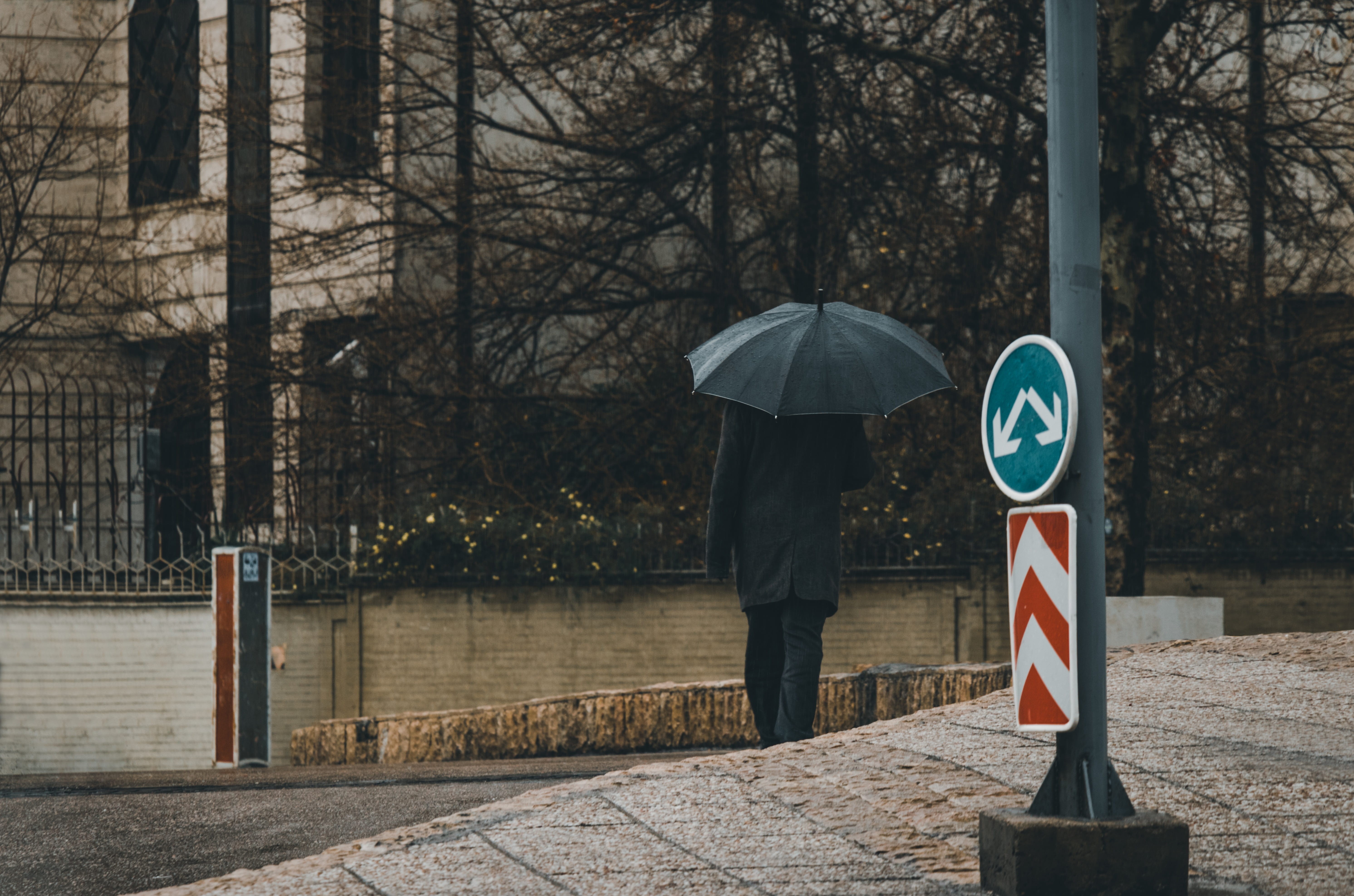 protection, coat, day, security, outdoors, one person, shiraz, cobblestone, rainy season, human, sign, canopy, plant, umbrella, walkway, building, pavement, HD Wallpaper