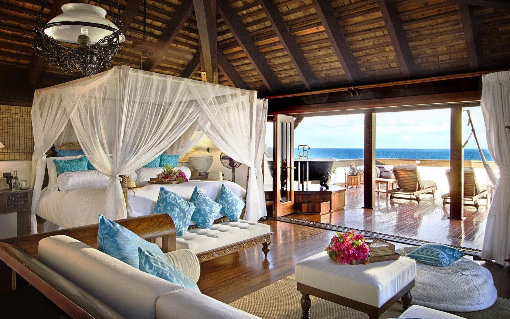interior, hd, 720P, architecture, bed, bedroom, design, HD Wallpaper