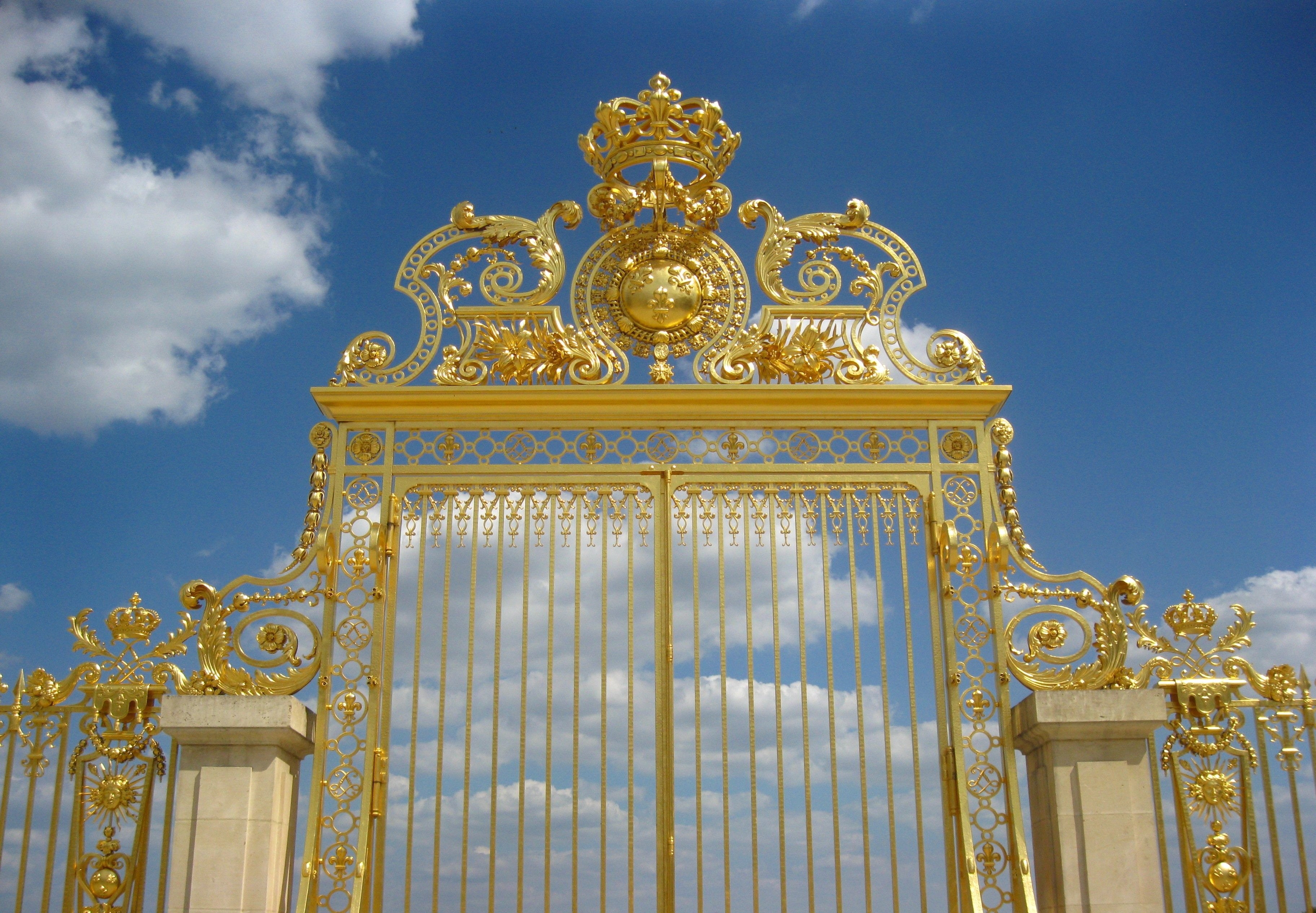 building, france, 2K, palace, fence, chateau, versailles, french, HD Wallpaper