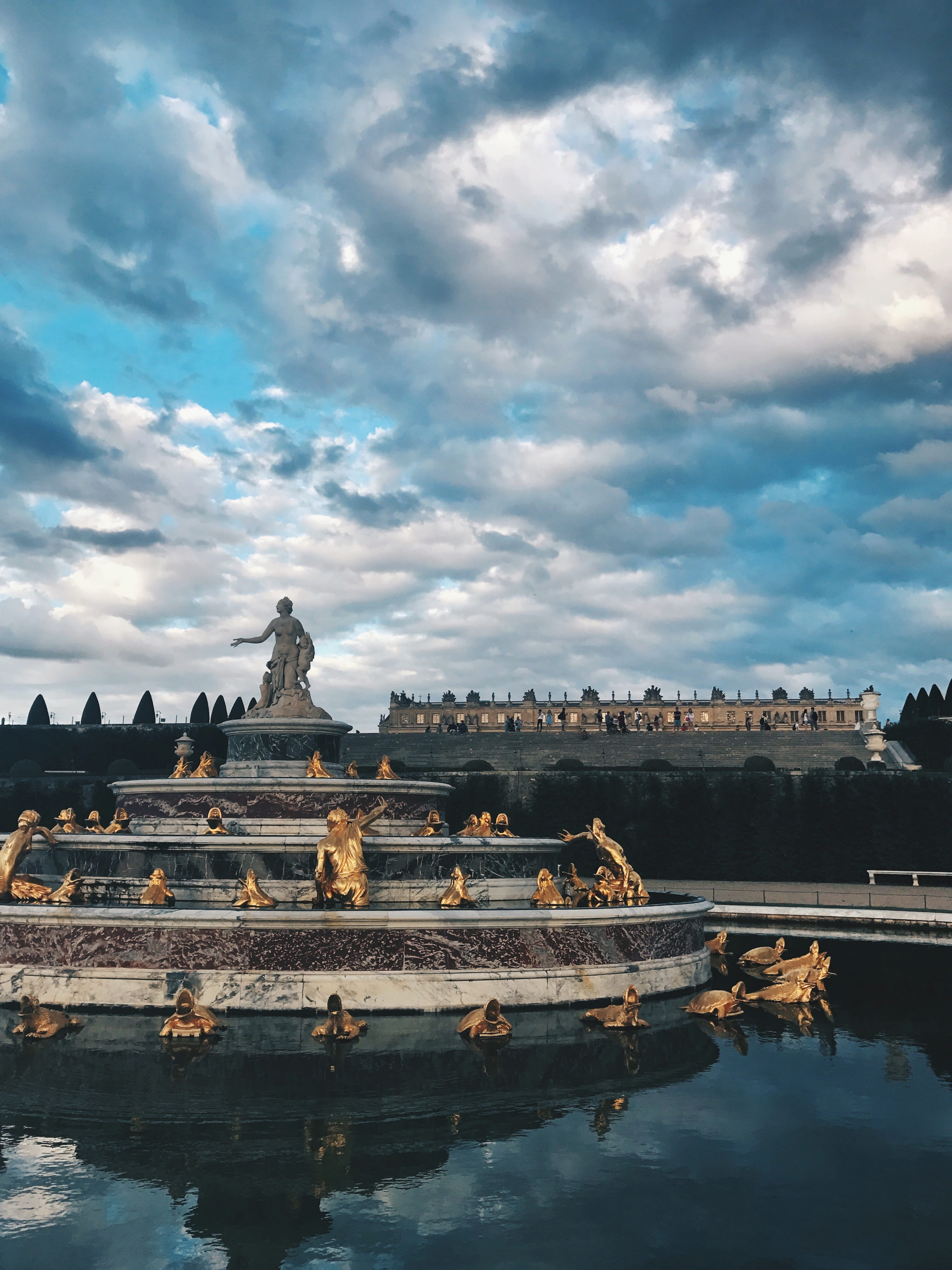 tourism, travel, chateau, day, sky, travel destinations, no people, versailles, place of worship, architecture, details, tranquility, cloud - sky, palace of versailles, Phone HD Wallpaper
