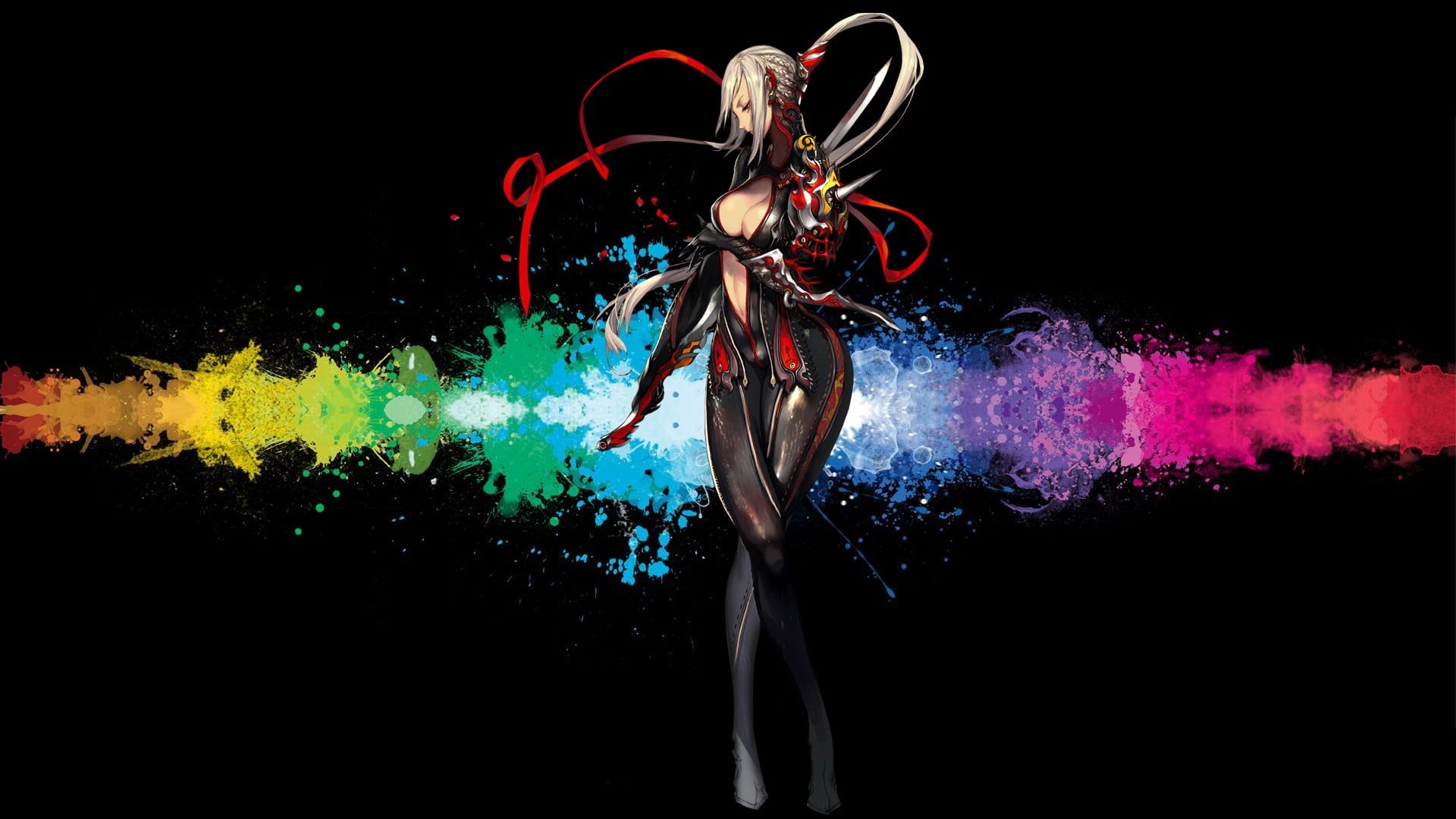 night, illustration, one person, exploding, impact, creativity, smoke - physical structure, white, Blade and Soul, mmorpg, abstract, complexity, glowing, HD Wallpaper