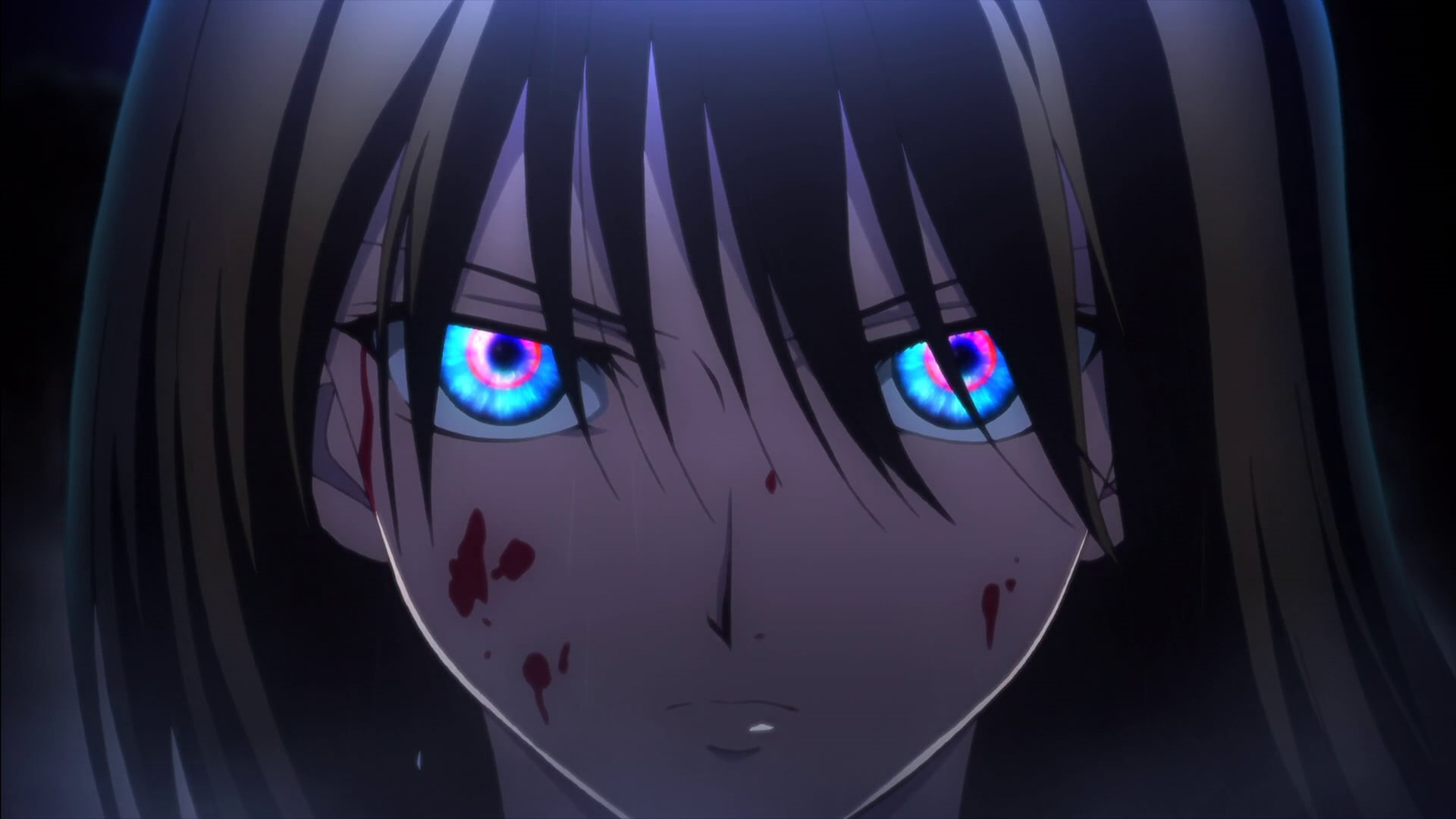 1080P, anime, Ryougi Shiki, blue eyes, Kara no Kyoukai, HD Wallpaper