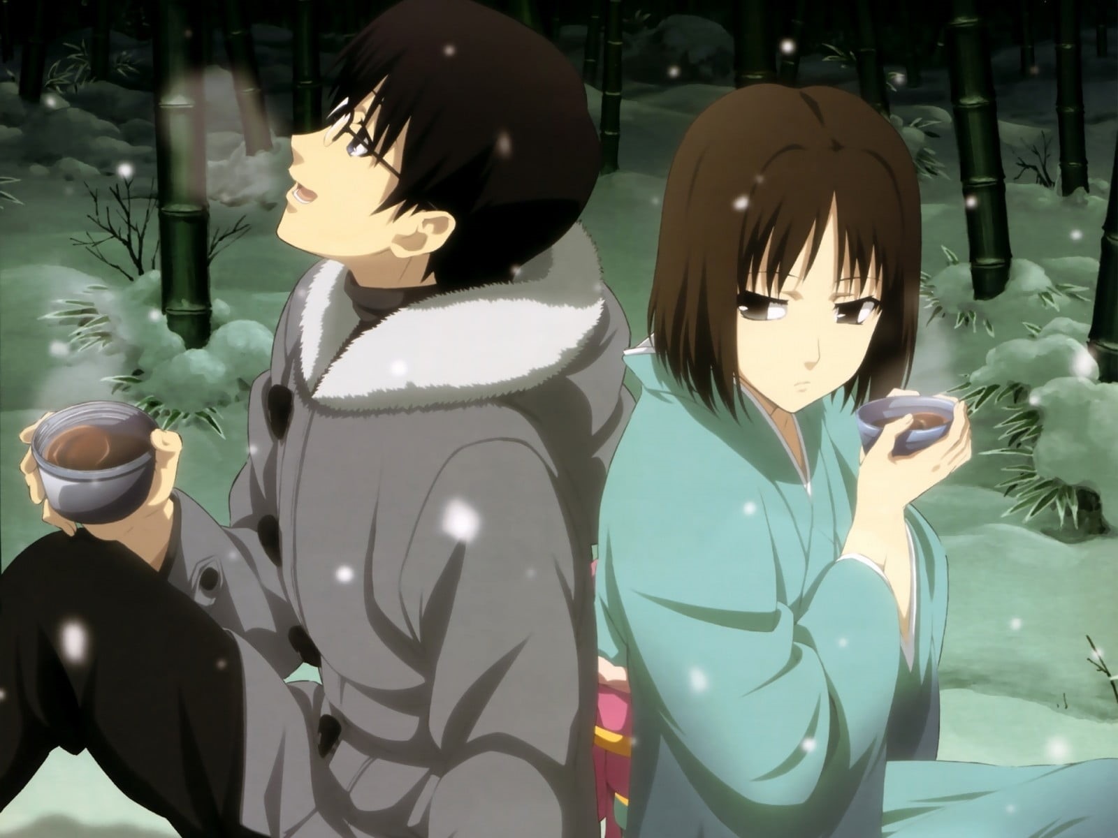 anime, no people, 720P, mannequin, female likeness, male likeness, representation, Kara no Kyoukai, transparent, close-up, sculpture, shopping, retail display, HD Wallpaper
