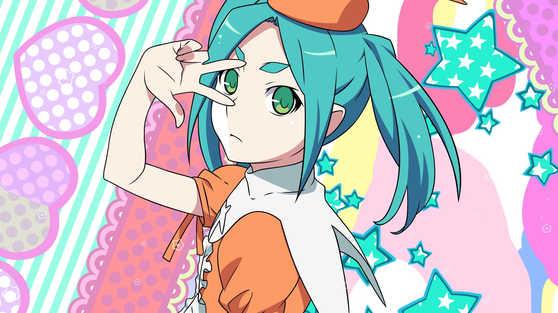 Yotsugi Ononoki, Anime, 1080P, Monogatari (Series), HD Wallpaper