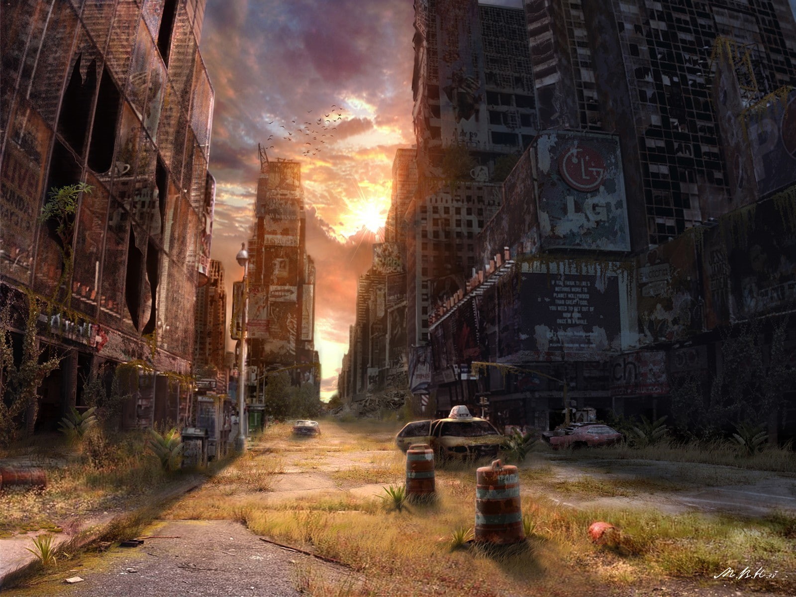 city, 720P, video games, Fallout, apocalyptic, artwork, HD Wallpaper