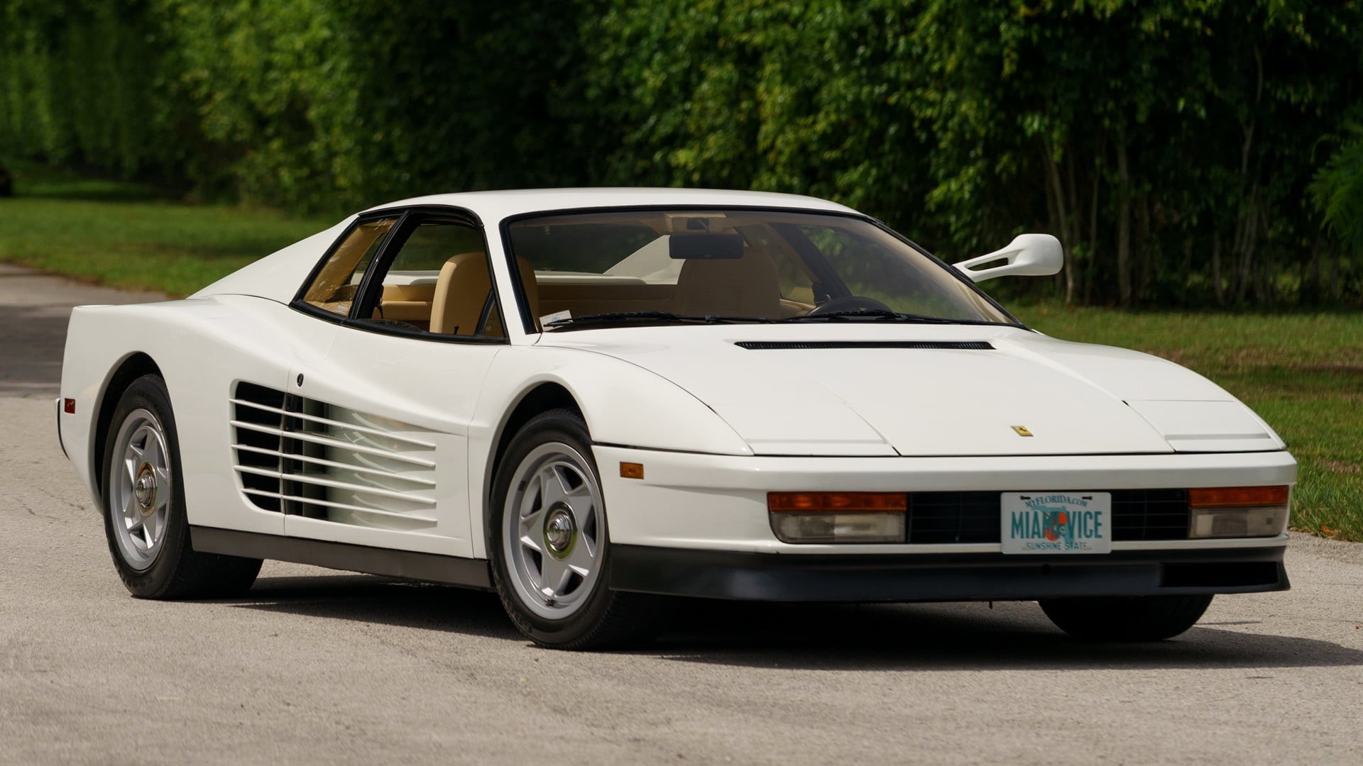 Car, 1080P, White Car, Old Car, Sport Car, Ferrari, Ferrari Testarossa, HD Wallpaper