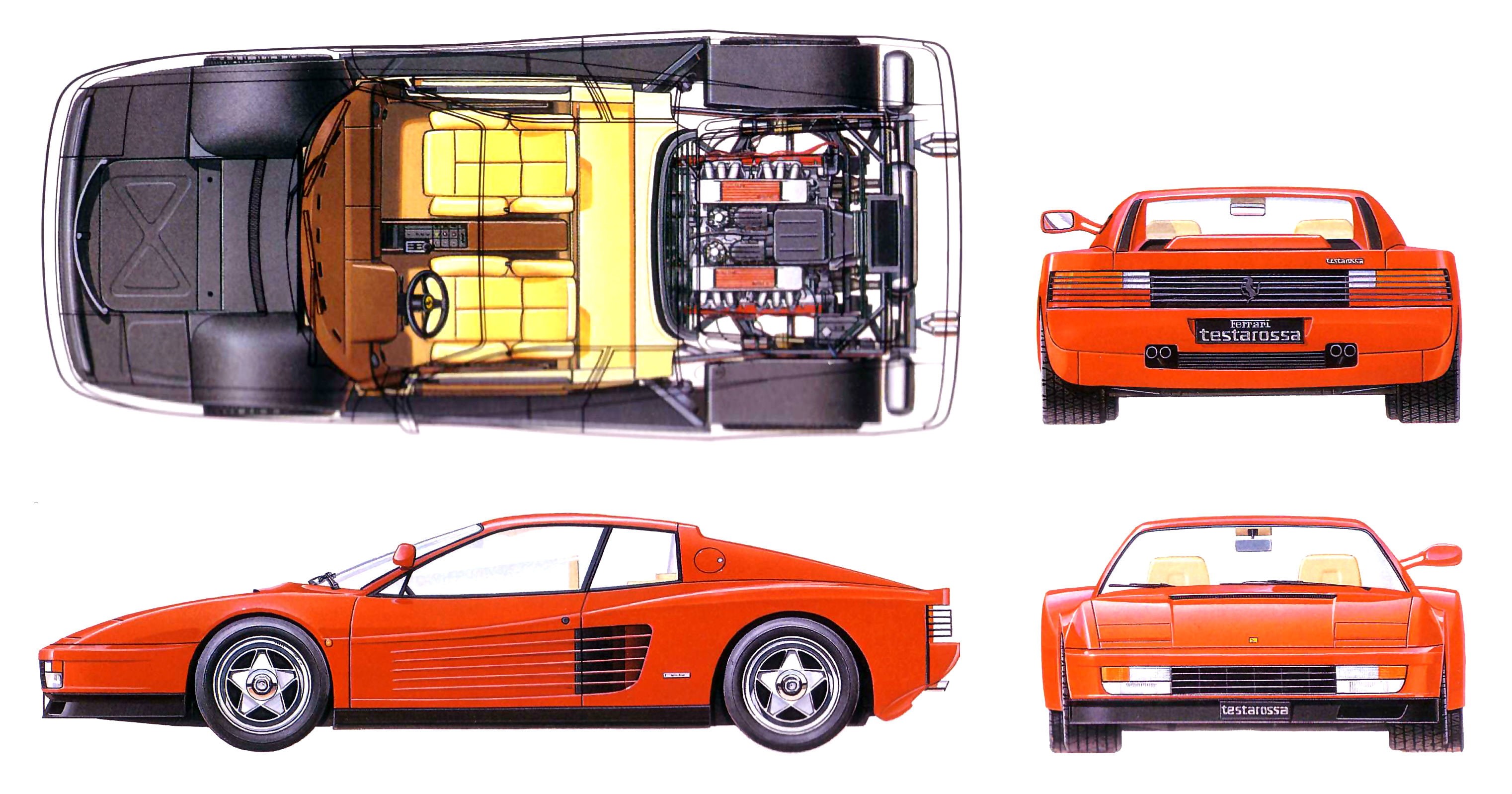 testarossa, supercar, ferrari, 2K, HD Wallpaper