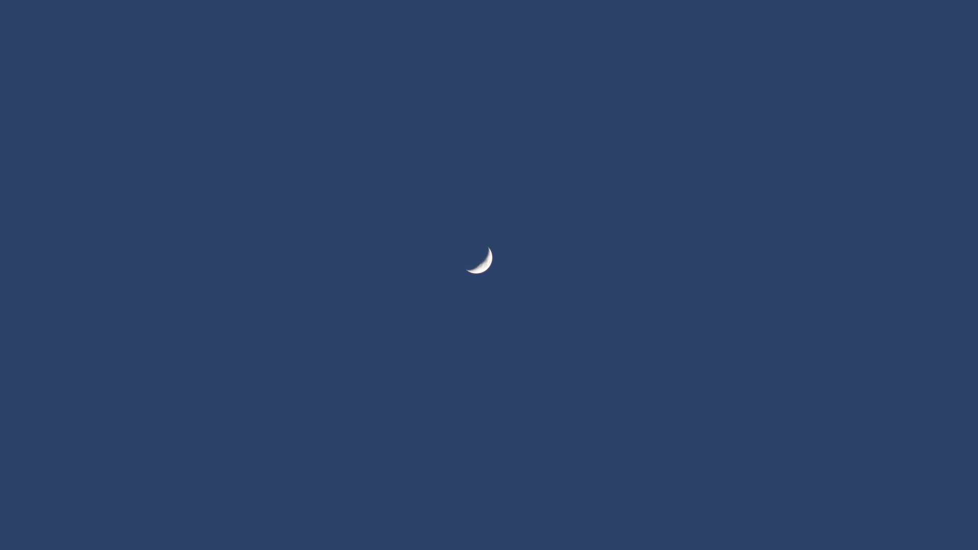 1080P, clear sky, blue background, minimalism, photography, Moon, sky, HD Wallpaper