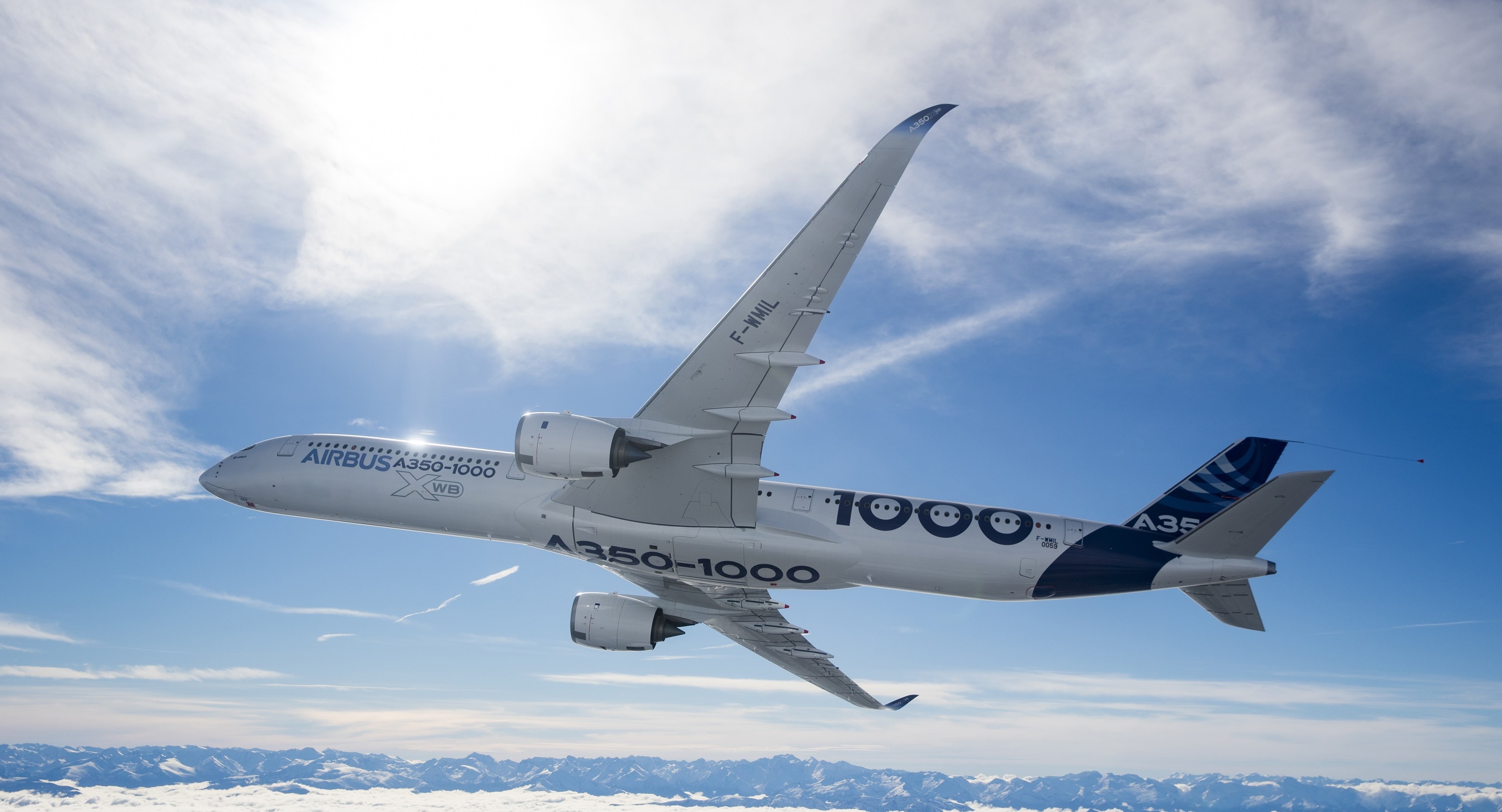 Airbus, 2K, The A350, A350-1000, HD Wallpaper