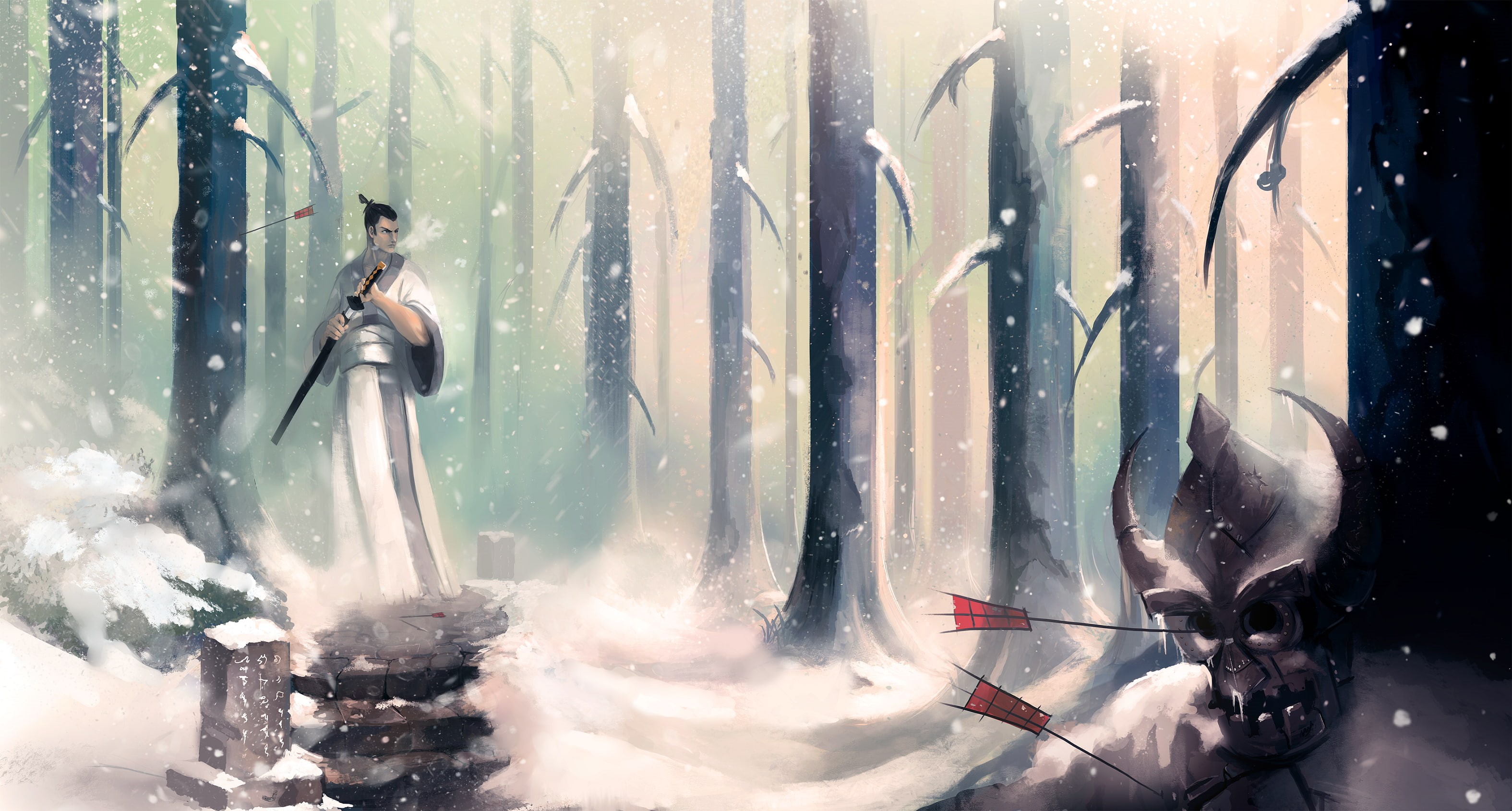 Samurai Jack, fan art, 2K, Cartoon Network, HD Wallpaper