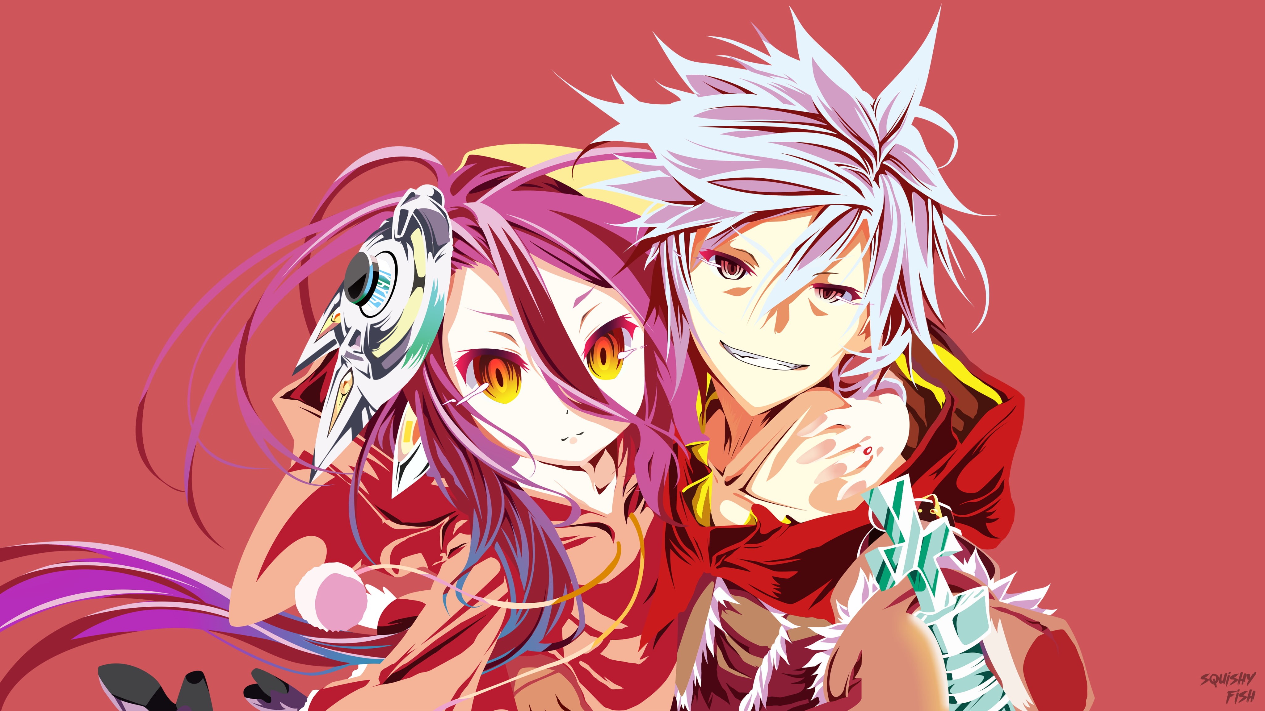 Shuvi Dola, Riku Dola, 4K, No Game No Life, Anime, HD Wallpaper