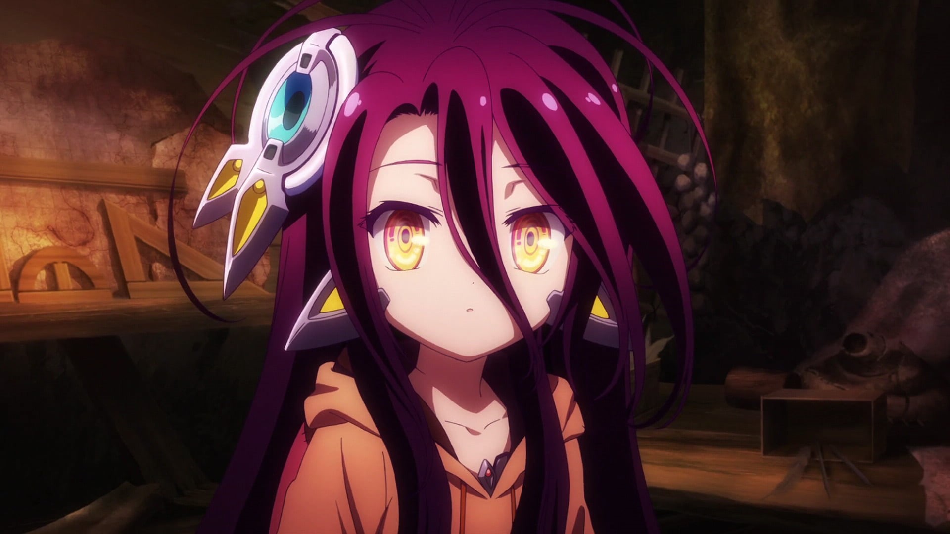 technology, No Game No Life: Zero, front view, human representation, creativity, Anime, night, standing, pink color, female likeness, glasses, focus on foreground, HD Wallpaper