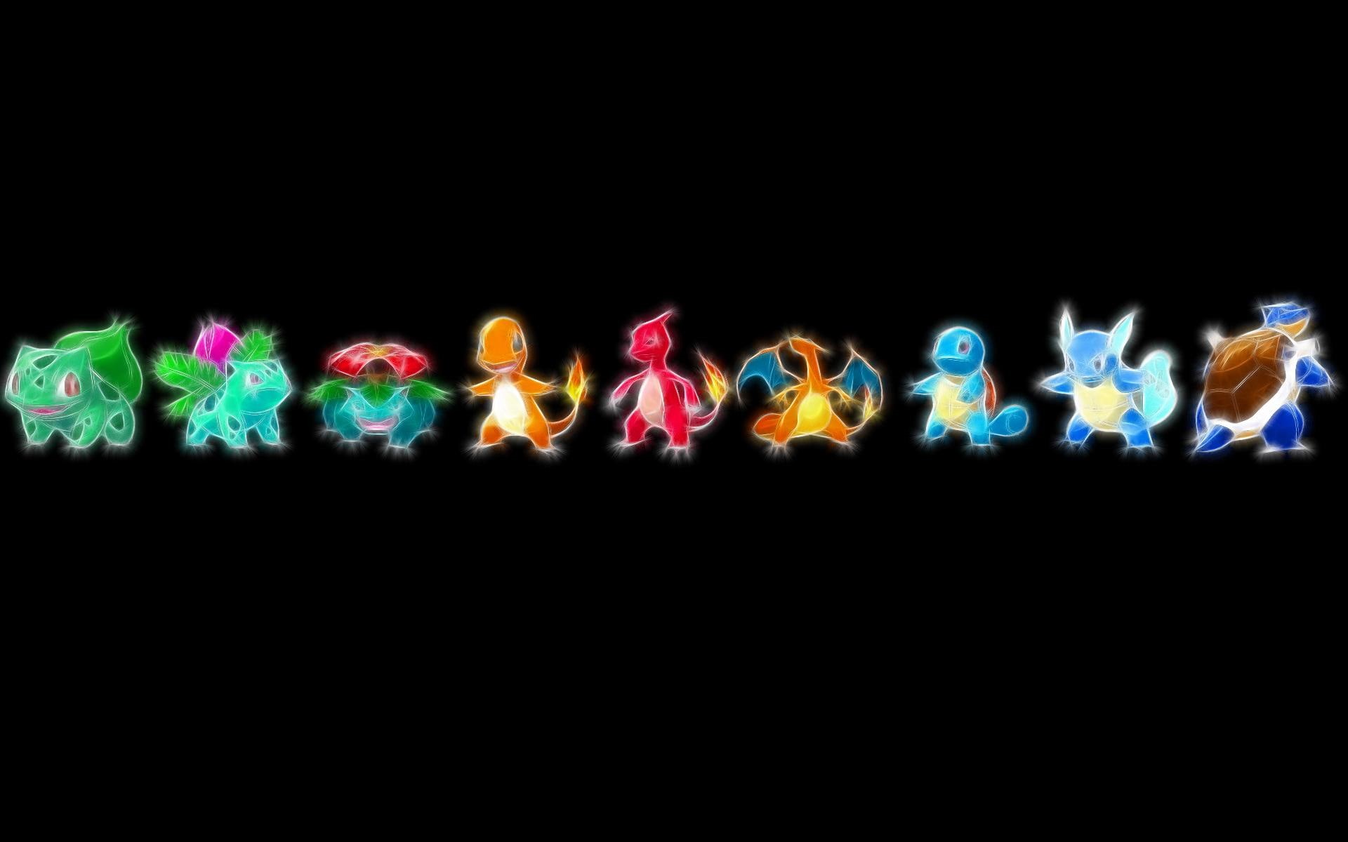 squirtle, venusaur, charmeleon, blastoise, ivysaur, charmander, bulbasaur, charizard, pokemon, wartortle, 1080P, HD Wallpaper