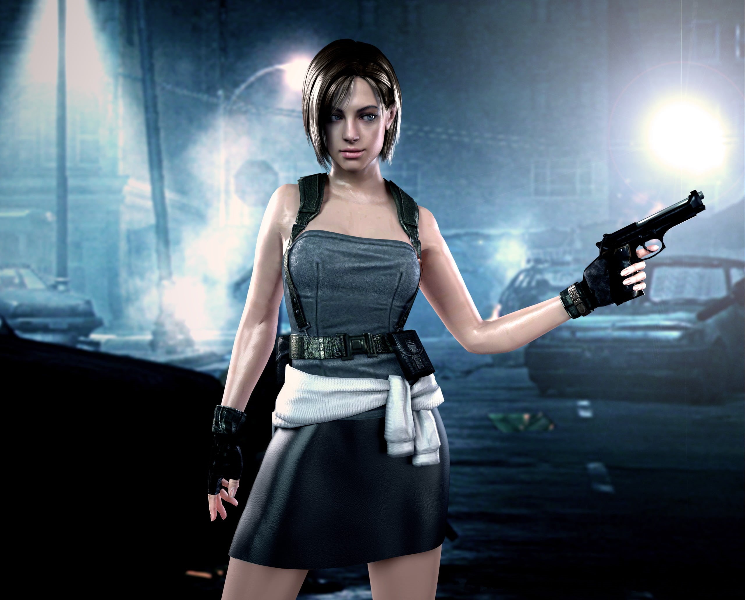 fashion, 2K, resident evil, portrait, woman, indoors, beautiful woman, looking at camera, one person, hairstyle, girl, young adult, standing, females, HD Wallpaper