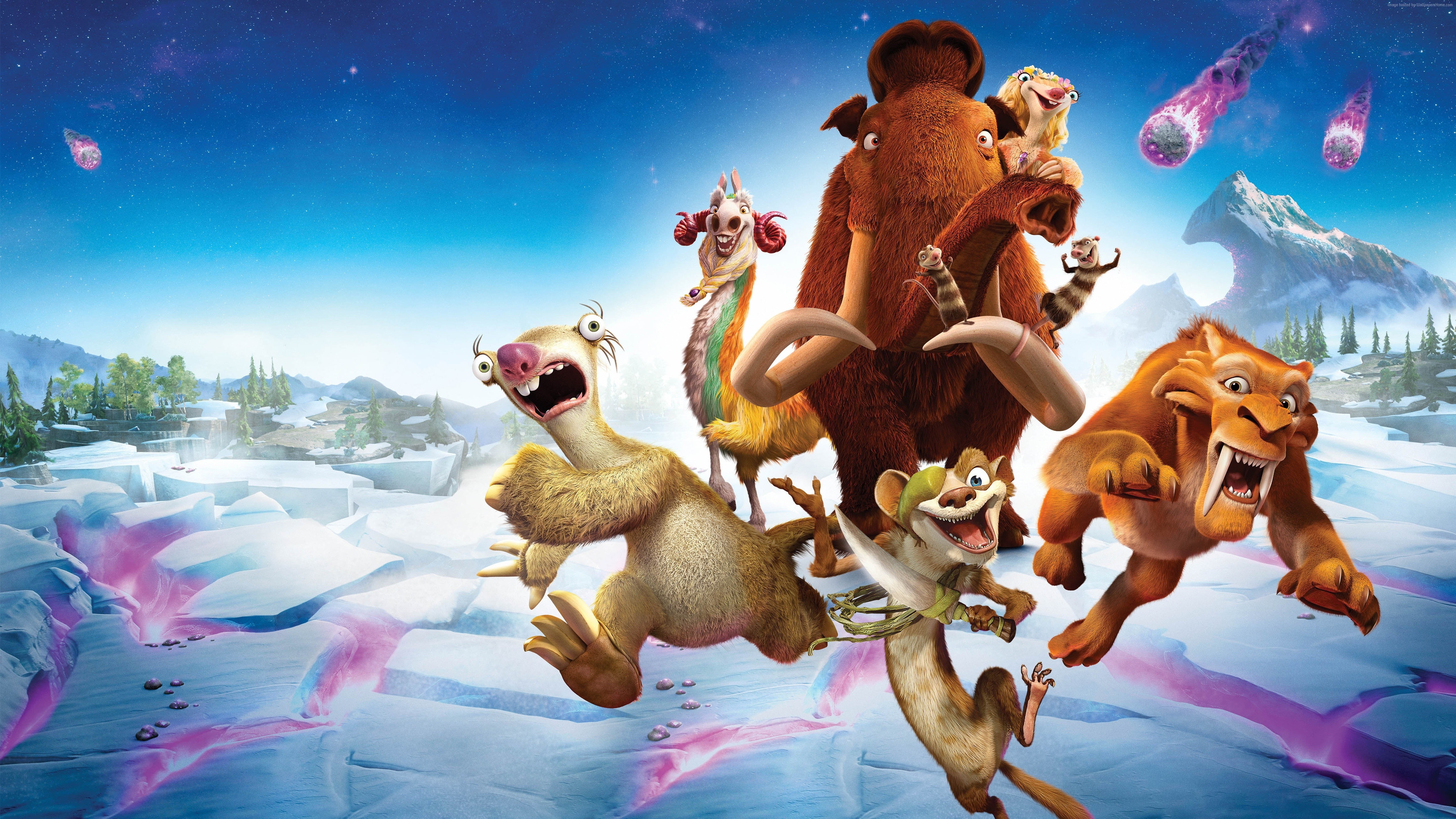 sid, best animations of 2016, mammoths, 5K, Ice Age 5: Collision Course, HD Wallpaper