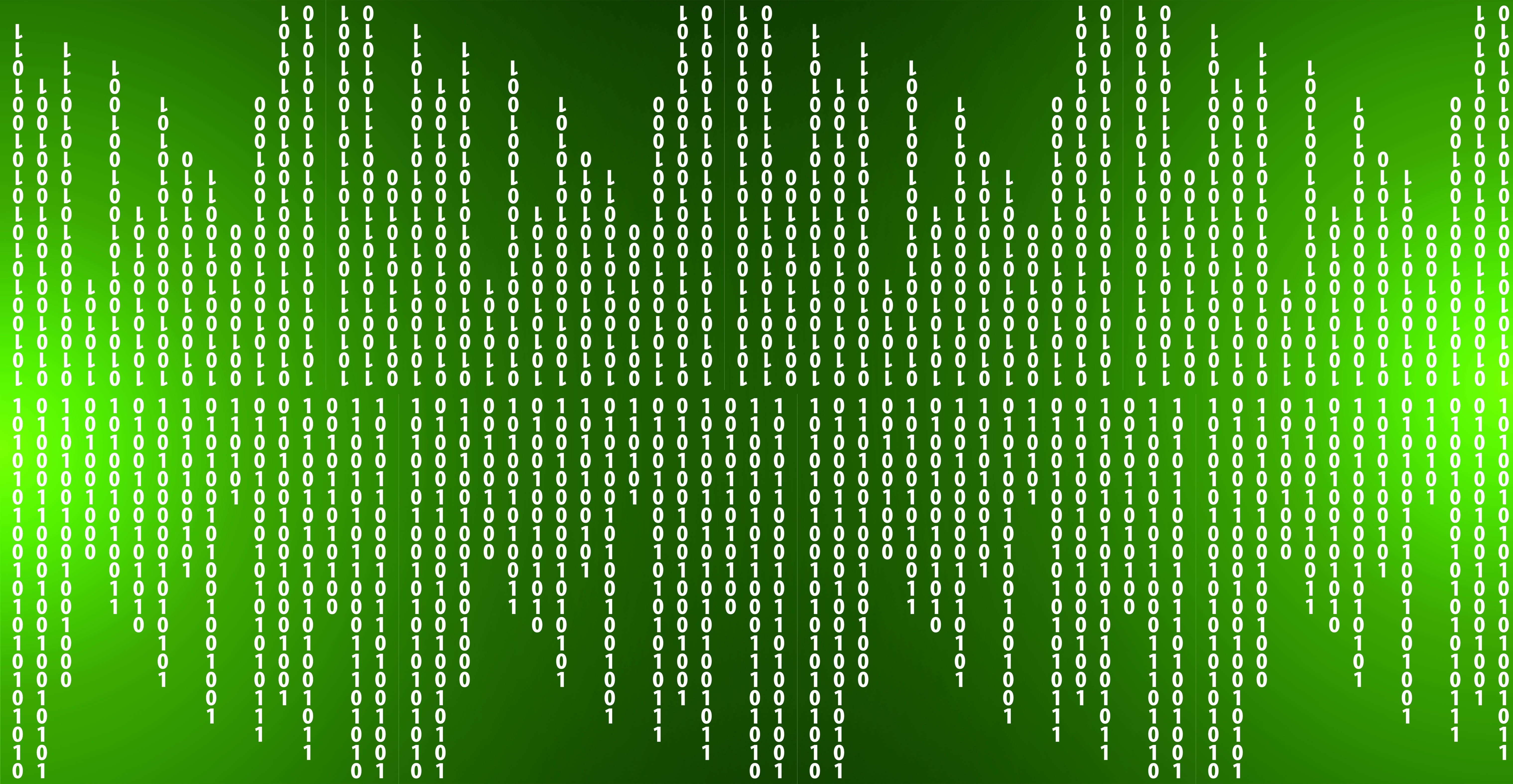 backgrounds, binary system, abstract, black background, 5K, futuristic, administrator, colored background, connection, no people, illustration, binary, HD Wallpaper