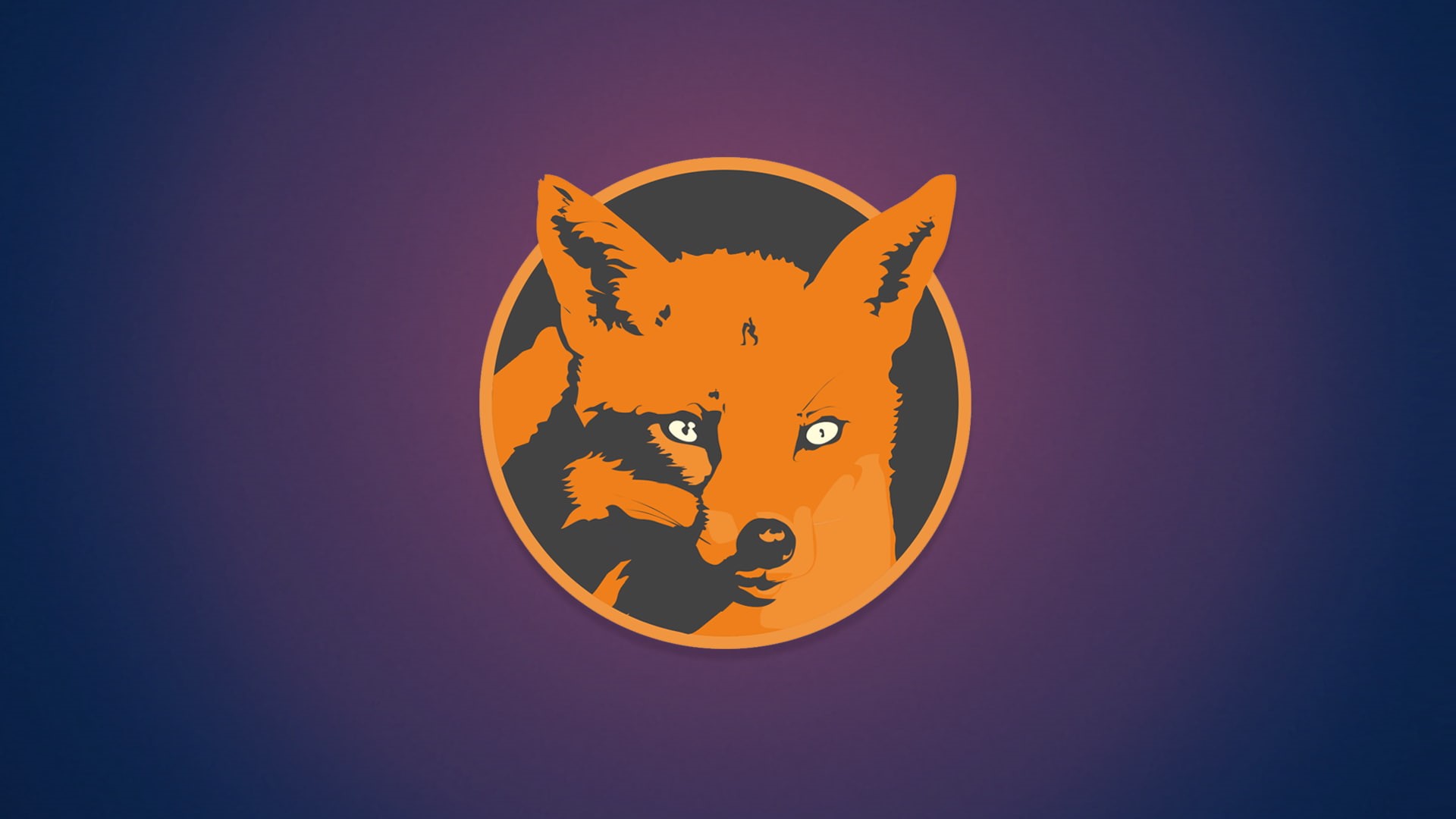 1080P, circle, close-up, Foxy, animal representation, studio shot, animal, colored background, creativity, nature, orange color, FoxyRiot, indoors, domestic, HD Wallpaper