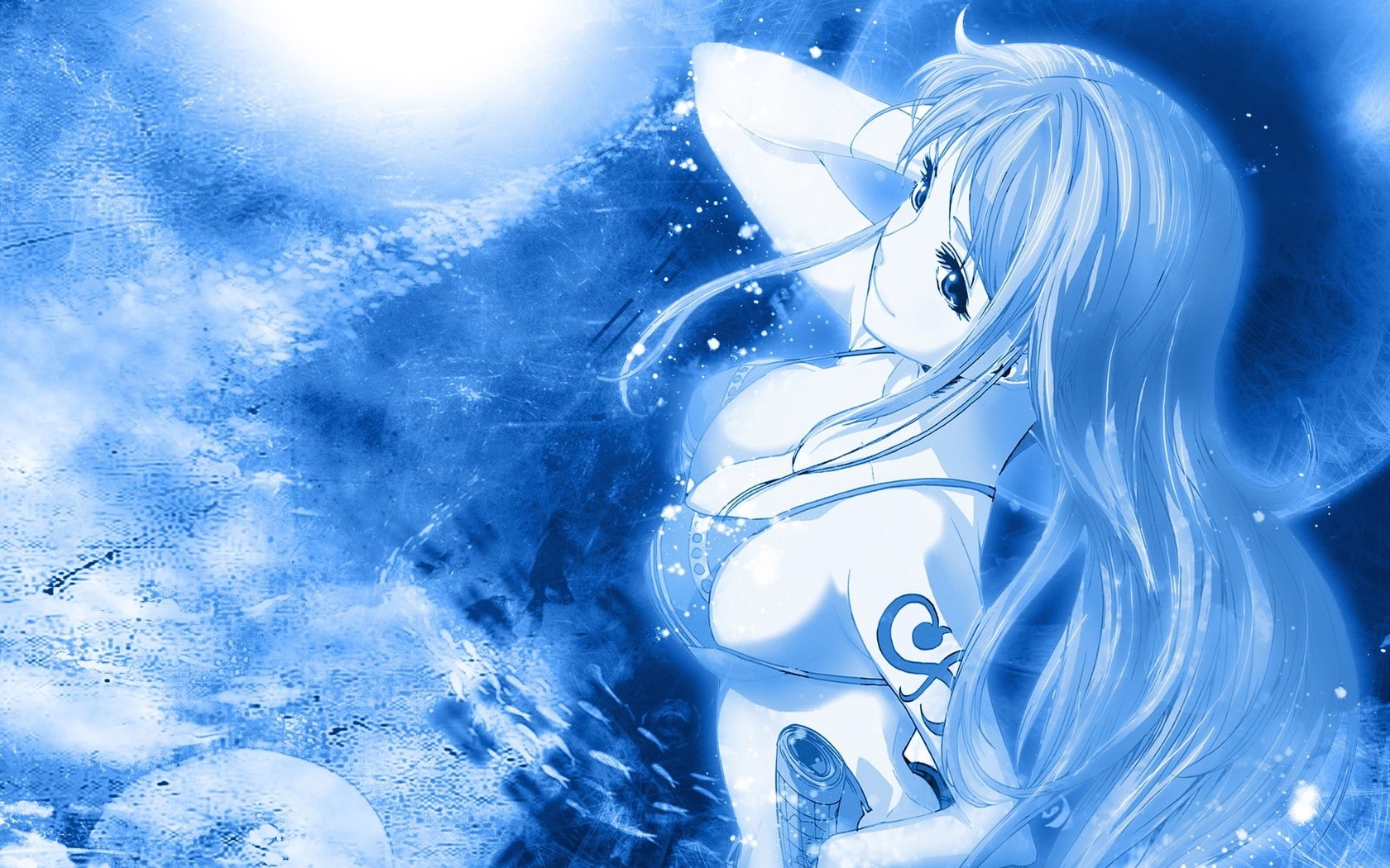 one, x, Nami, art, piece, one piece, 720P, anime, hd, HD Wallpaper