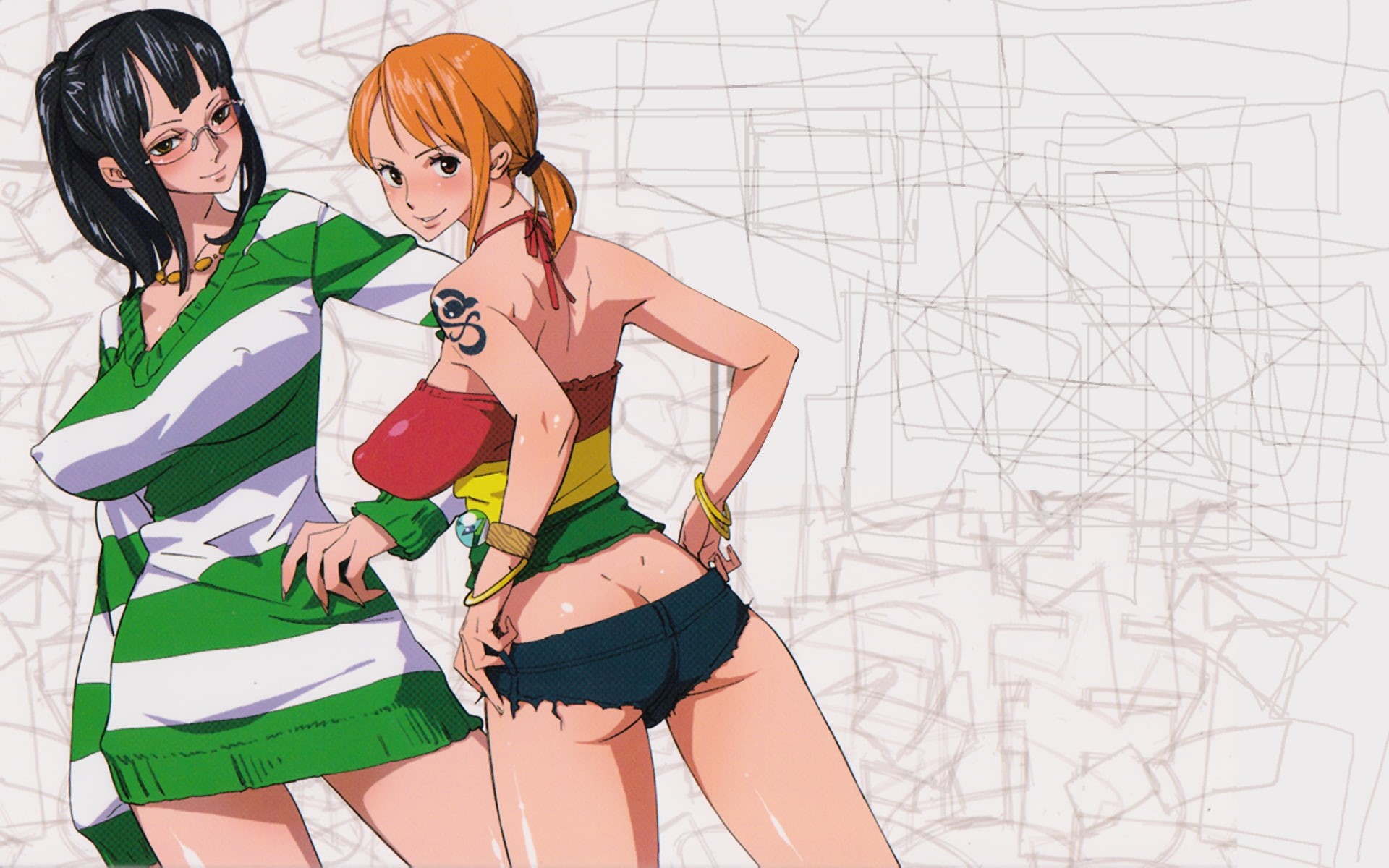 one piece, hd, art, anime, x, piece, 1080P, Nami, one, HD Wallpaper