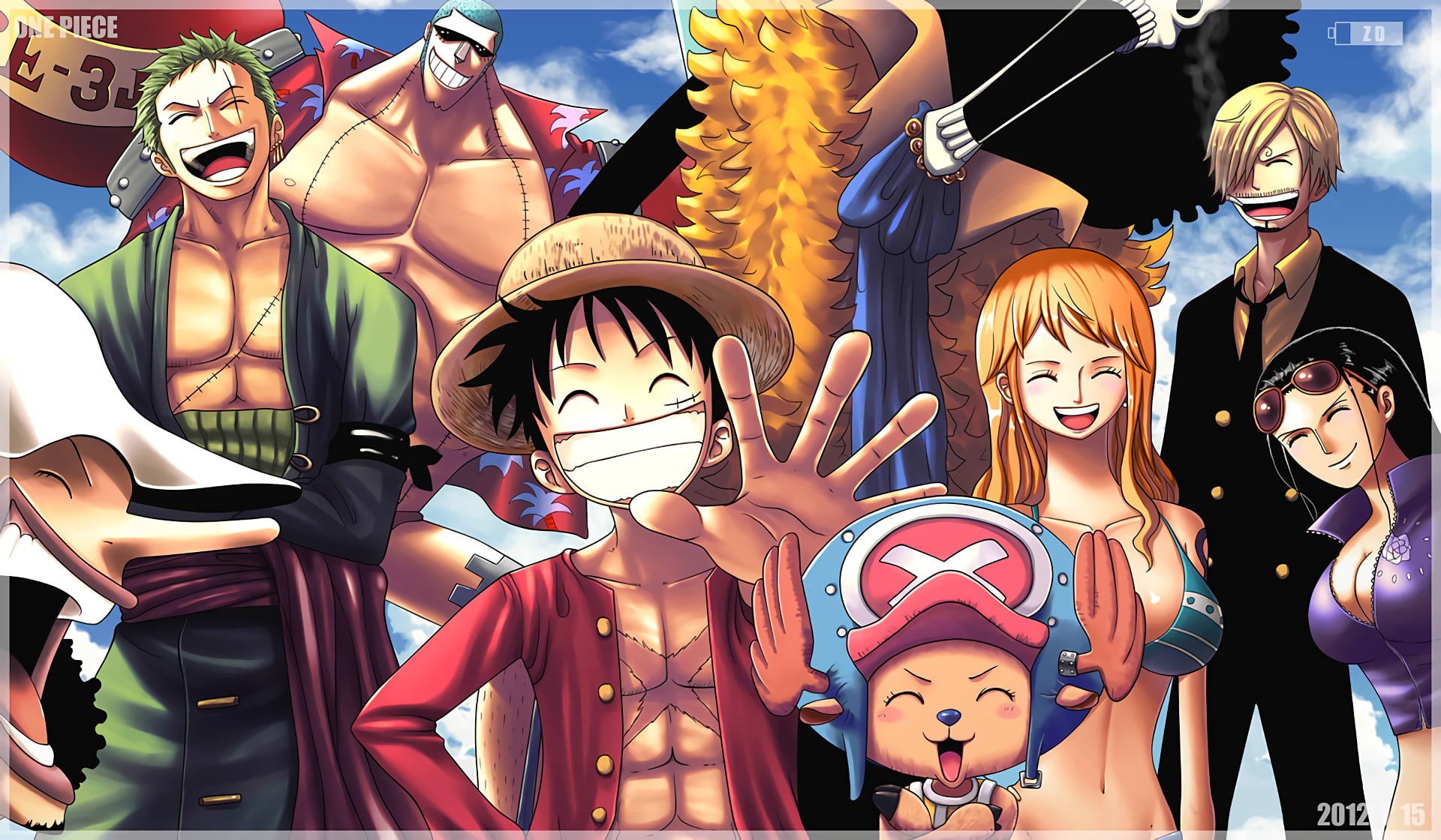 arts culture and entertainment, mask - disguise, Nami (One Piece), representation, women, Tony Tony Chopper, Brook (One Piece), amusement park, human representation, HD Wallpaper