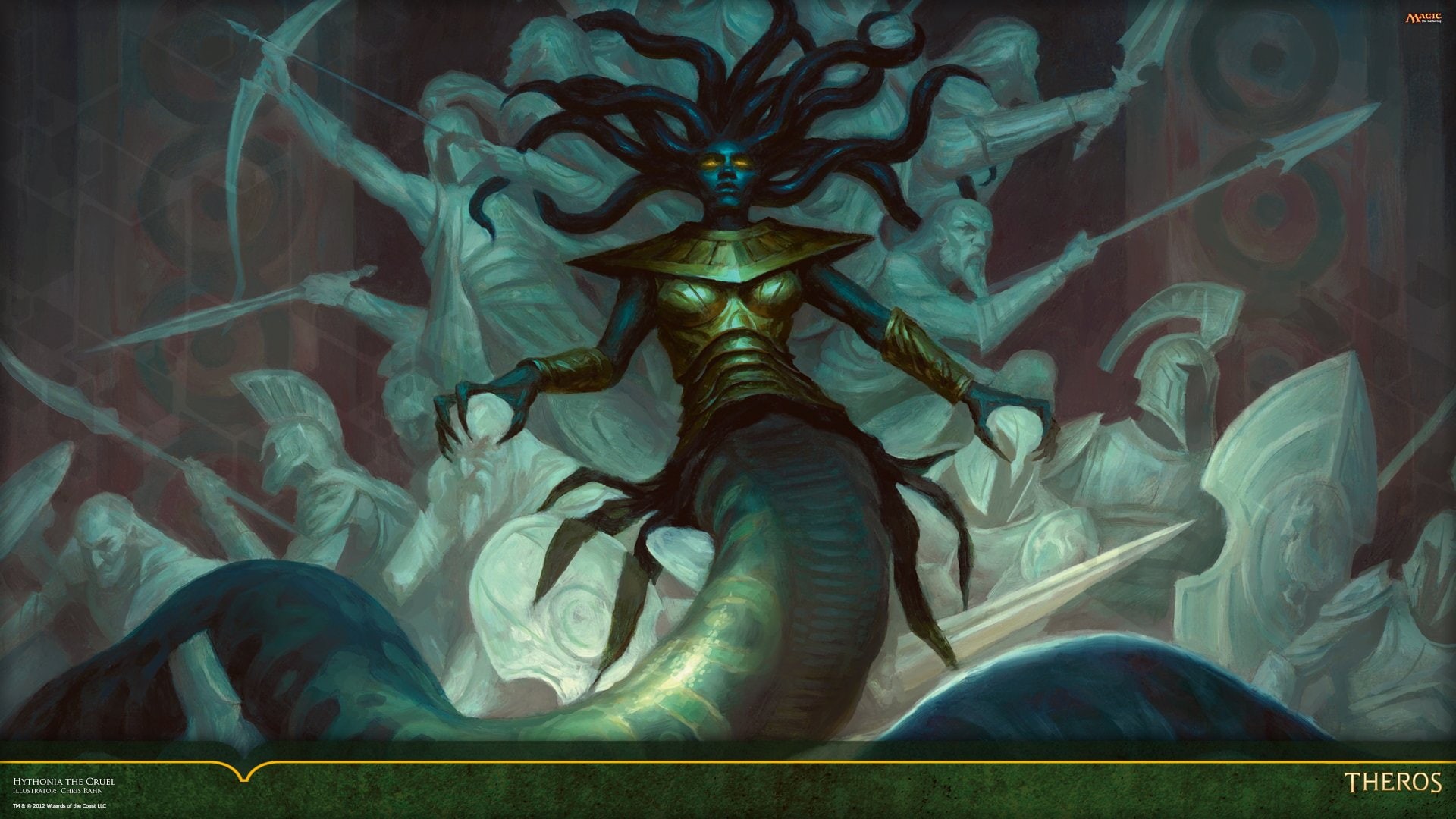 Gorgon (Magic: The Gathering), Theros (Magic: The Gathering), 1080P, Hythonia the Cruel, Magic: The Gathering, Game, HD Wallpaper
