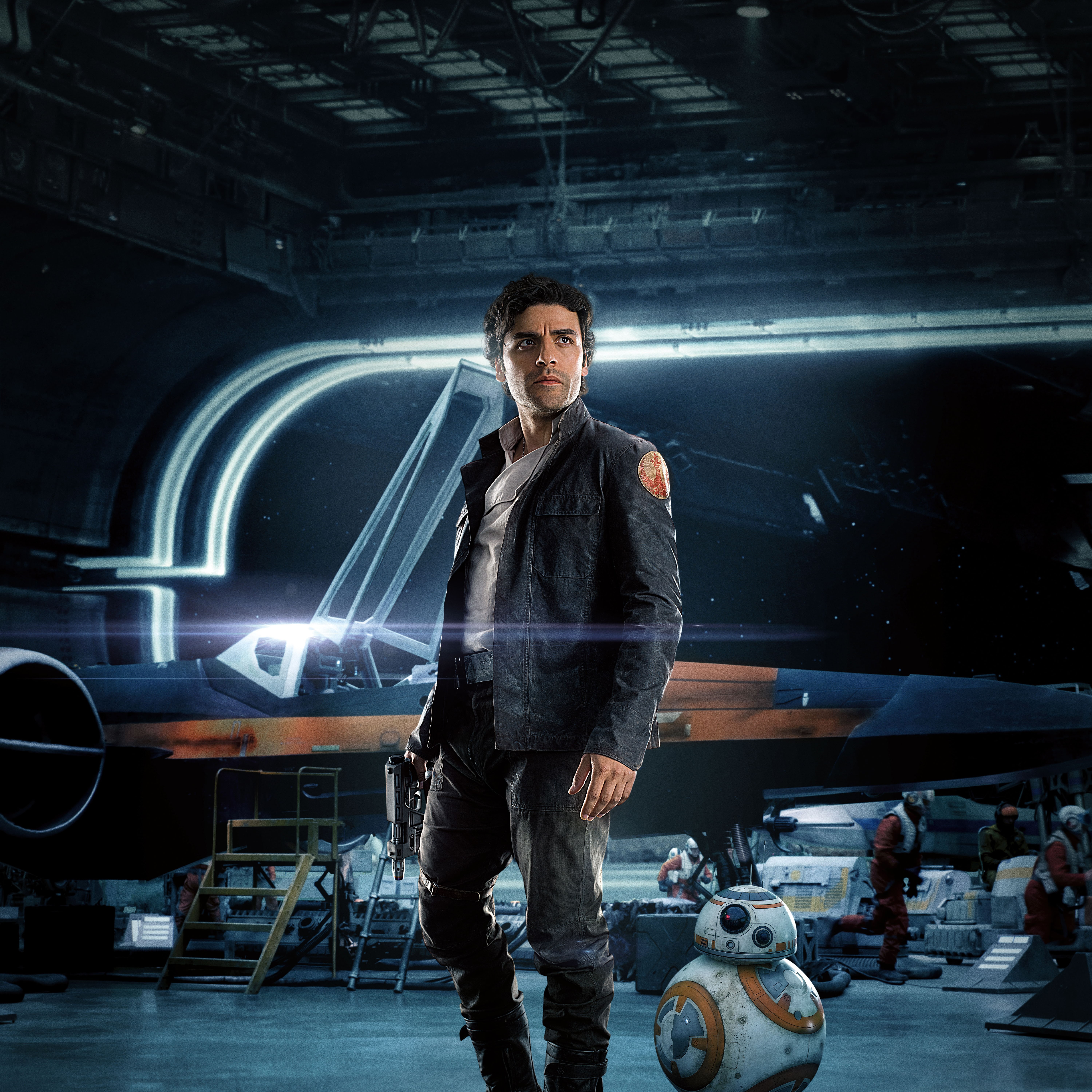 Poe Dameron, Oscar Isaac, 4K, 5K, Star Wars: The Last Jedi, Phone HD Wallpaper