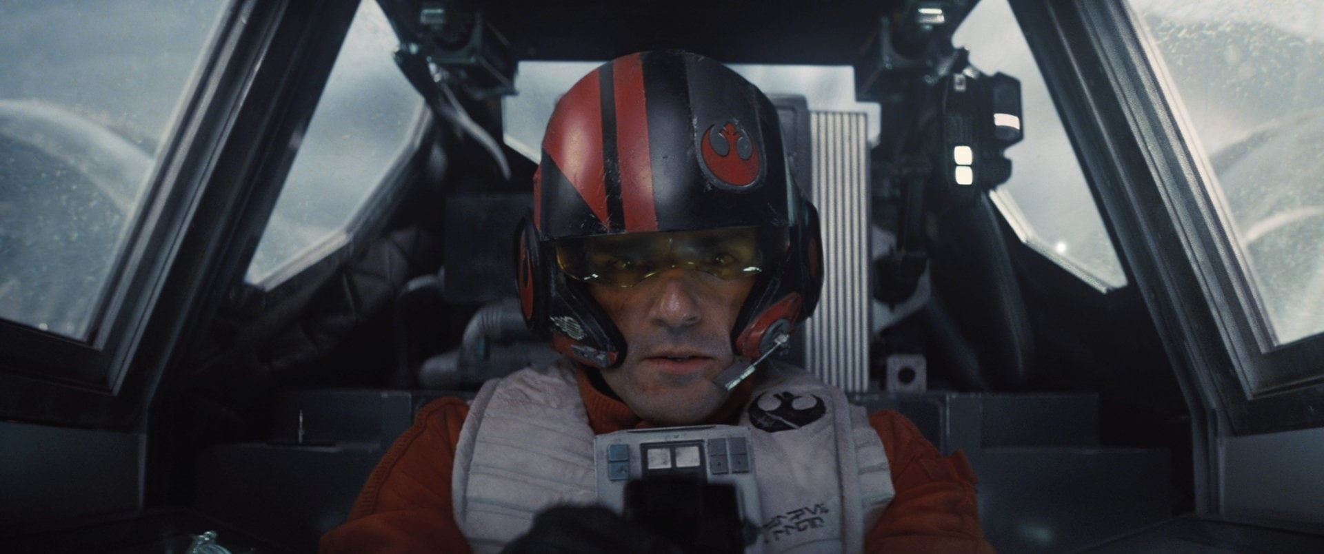 cockpit, Star Wars Episode VII: The Force Awakens, window, security, adult, aerospace industry, indoors, Oscar Isaac, technology, communication, protection, HD Wallpaper
