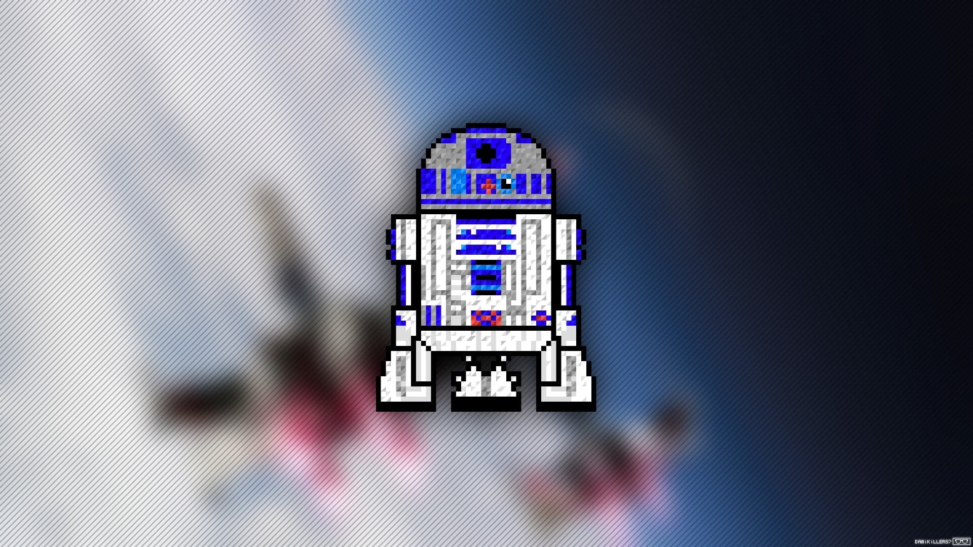 studio shot, electronics industry, internet, computer equipment, television set, close-up, Star Wars, screen, purple, communication, arts culture and entertainment, HD Wallpaper