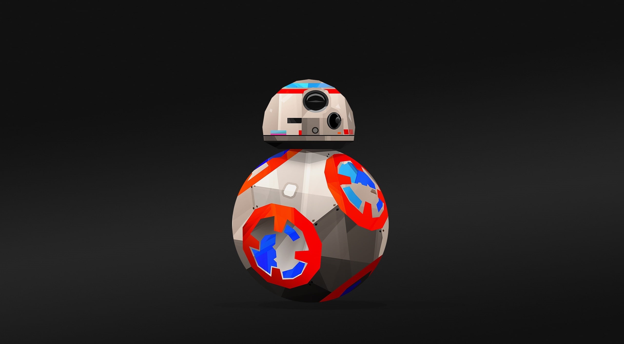 black background, 2K, geometric shape, circle, cut out, copy space, still life, bb, studio shot, art, no people, indoors, bb8, art and craft, Star Wars, HD Wallpaper