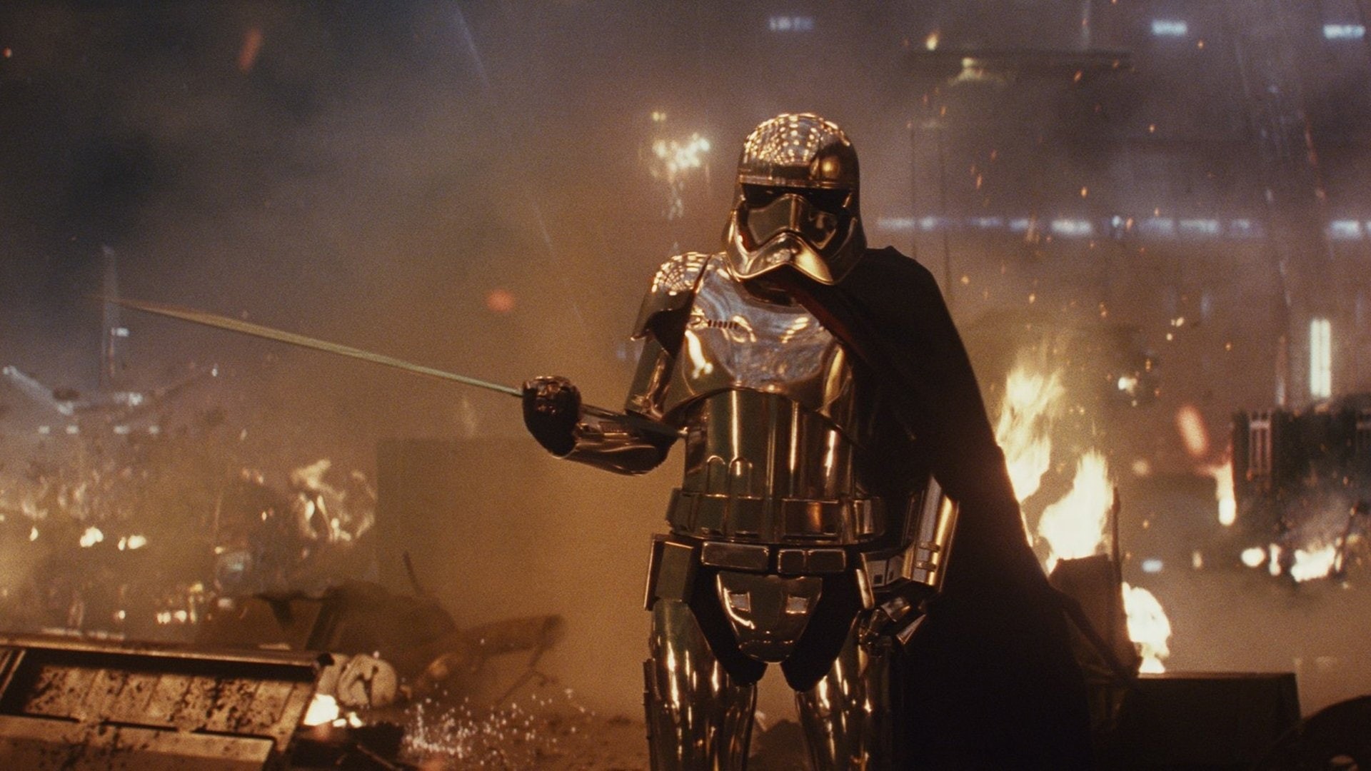Star Wars: The Last Jedi, Gwendoline Christie, Captain Phasma, Destruction, Star Wars, 1080P, Armor, HD Wallpaper