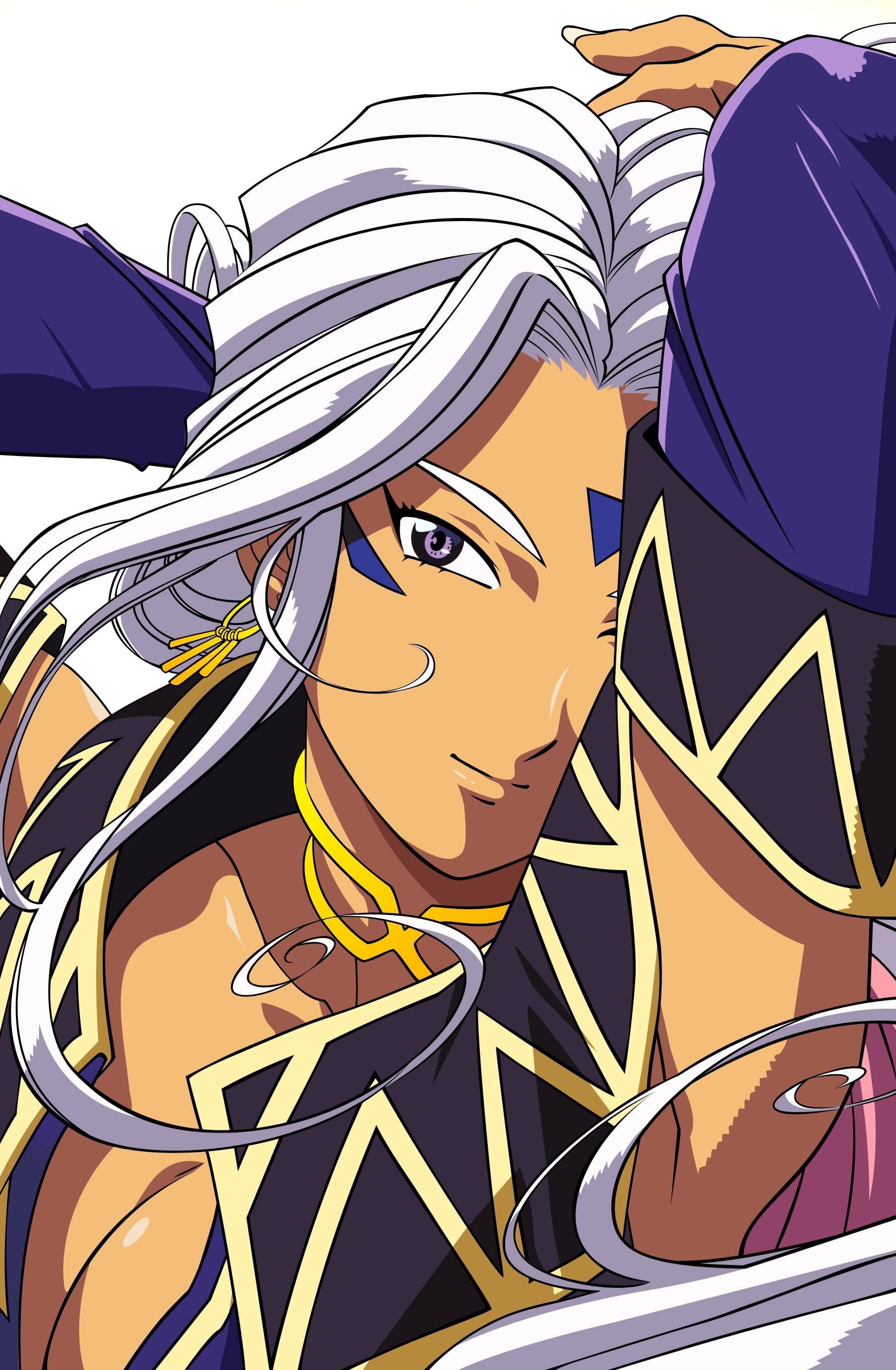 hd, art, goddess, Chinese, urd, Cartoons, anime, 2K, ah, x, Phone HD Wallpaper