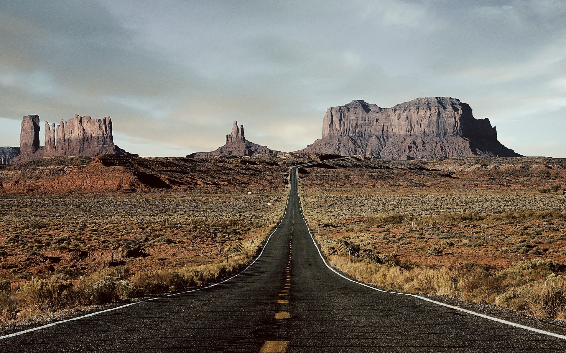 formation, road, rock, no people, 1080P, nature, the way forward, transportation, field, mountains, non-urban scene, Forrest Gump Point, eroded, solid, HD Wallpaper