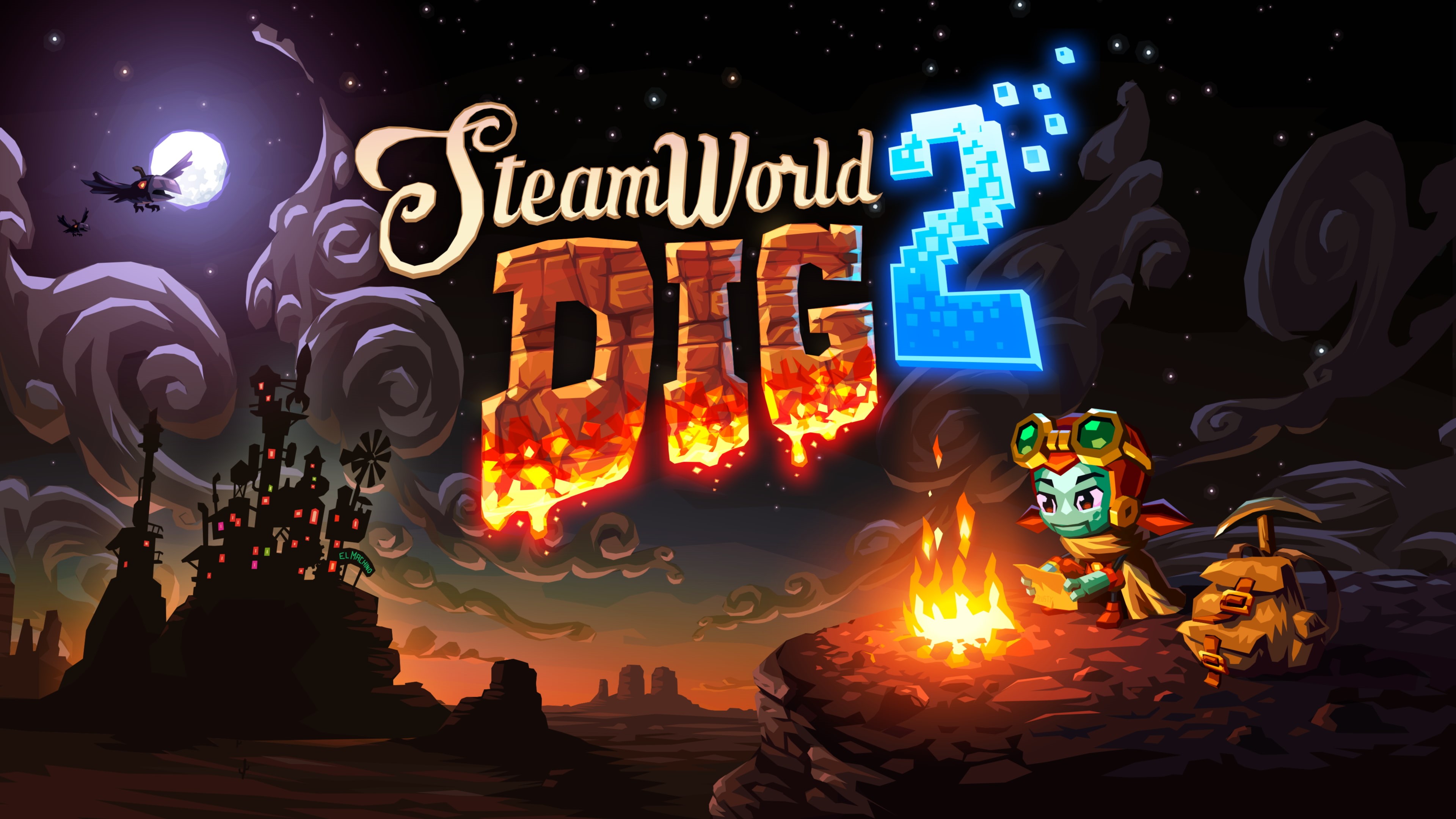 4K, SteamWorld Dig 2, 4K, HD Wallpaper