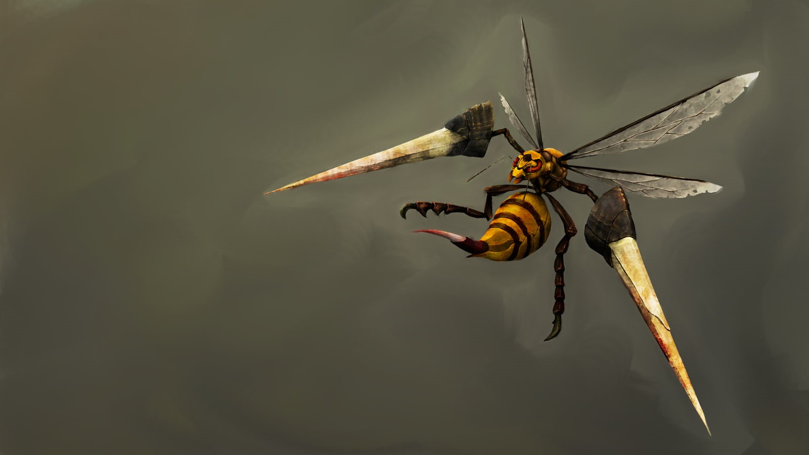 beedrill, insect, Pokemon First Generation, 720P, video games, HD Wallpaper