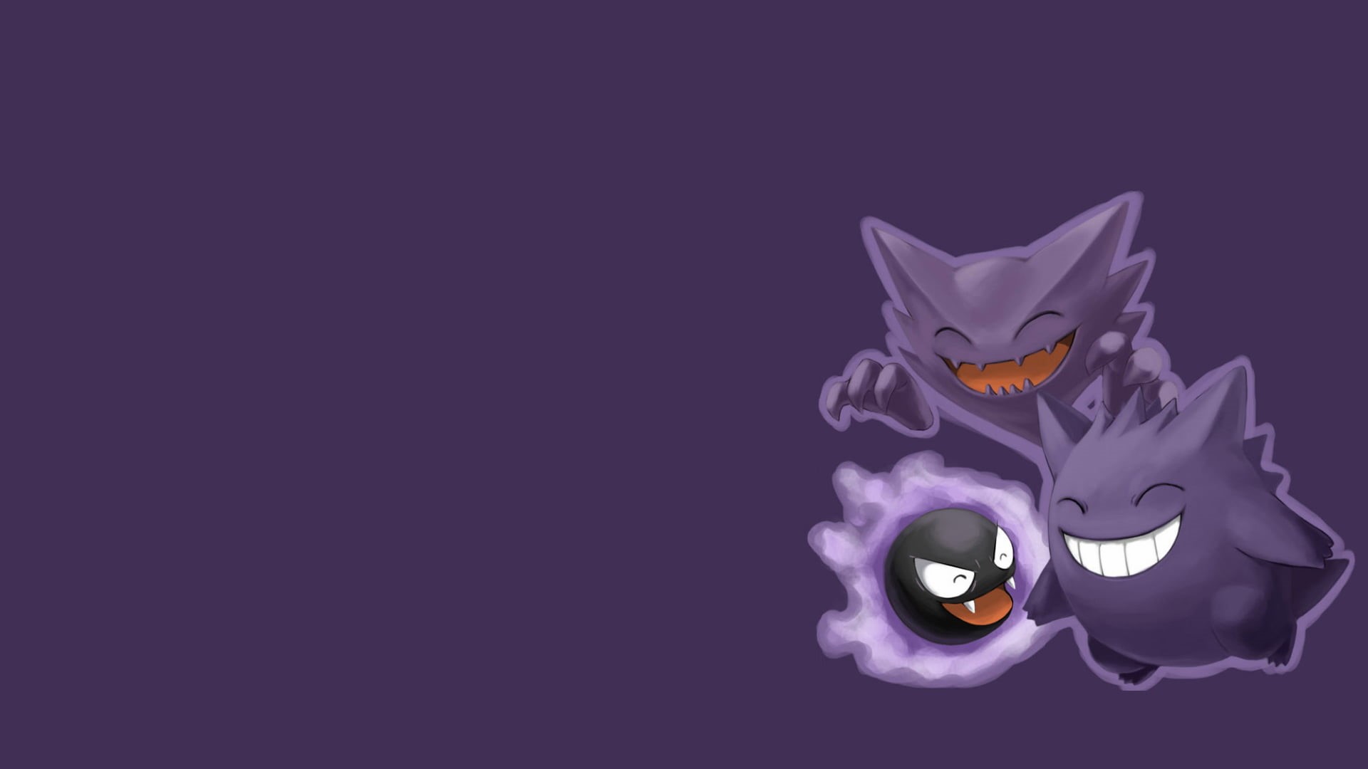 mystery, representation, disguise, Pokémon, mask - disguise, copy space, haunter, pokemon, no people, dark, single object, 1080P, purple, eye mask, HD Wallpaper