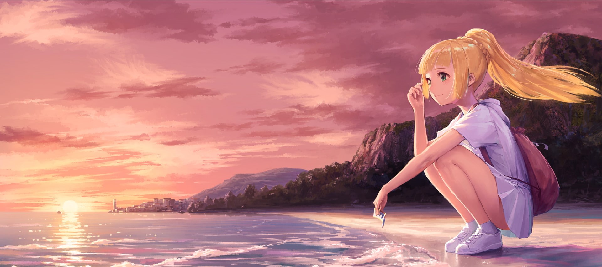 Lillie (Pokemon), 1080P, Pokémon: Sun and Moon, Pokémon, HD Wallpaper