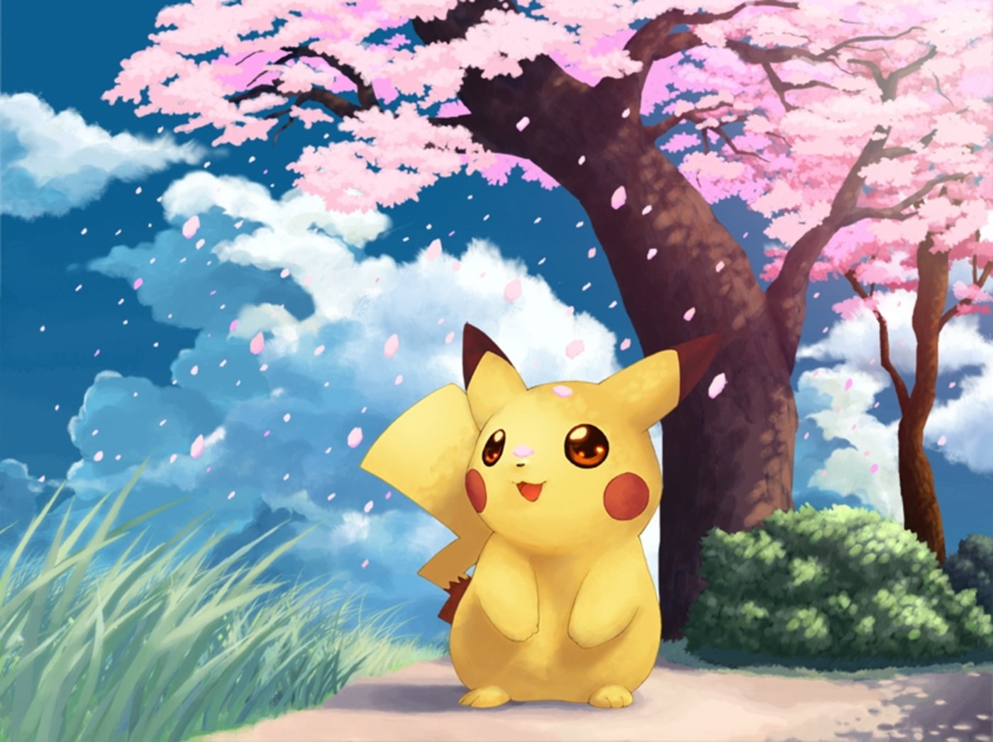 fan, 720P, x, anime, soft, shading, art, Pikachu, hd, pokemon, HD Wallpaper