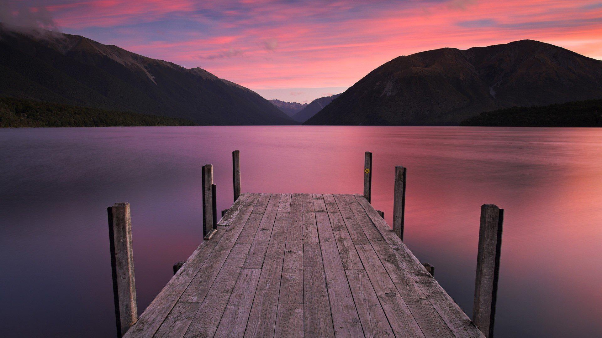 hd, pictures, south, lakes, sea - ocean, zealand, park, new, islands, 1080P, national, HD Wallpaper