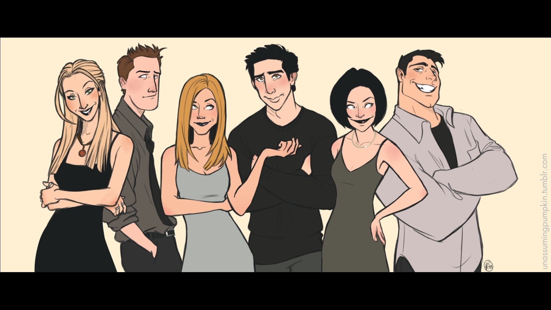 teenager, portrait, friends cartoon, cheerful, standing, group of people, human body part, smiling, adult, 1080P, emotion, men, music, people, young women, HD Wallpaper