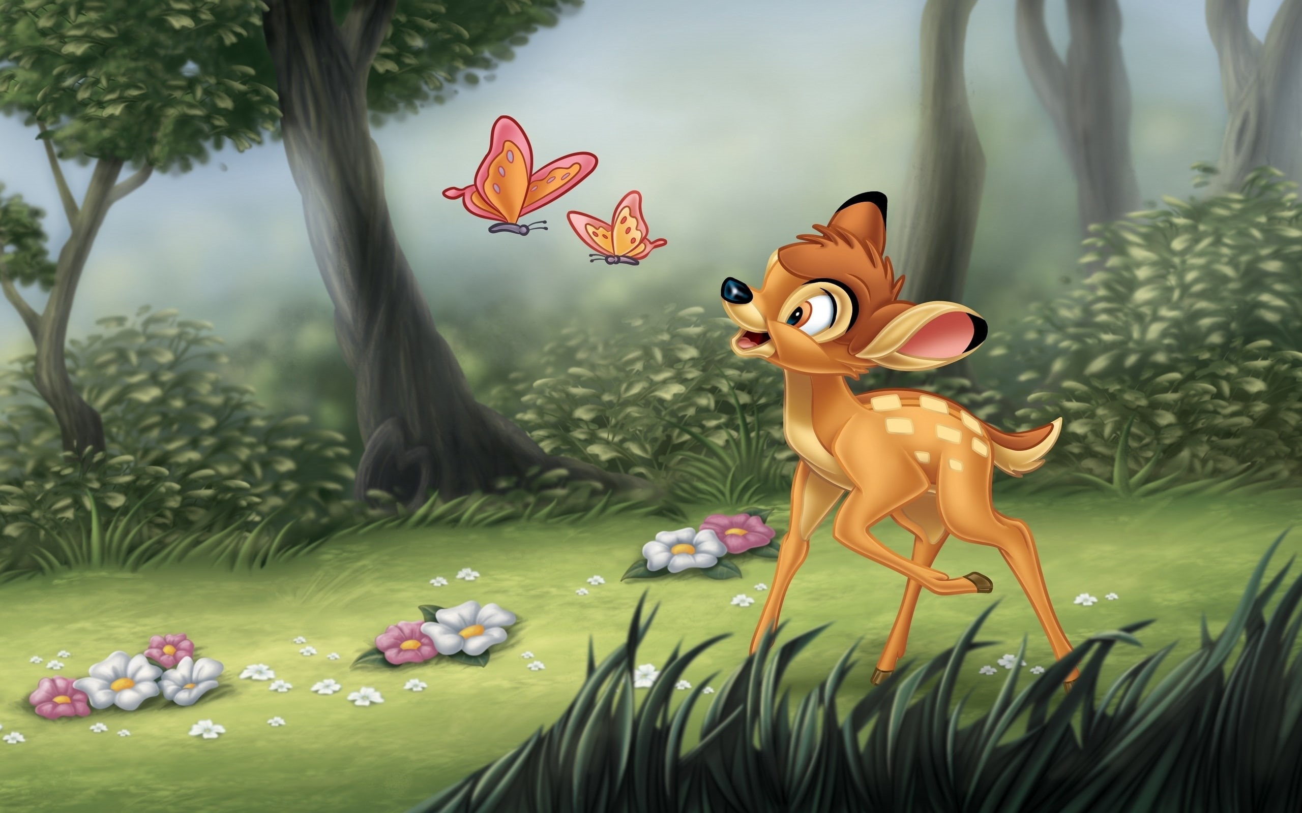 cartoon, disney, 2K, bambi, HD Wallpaper