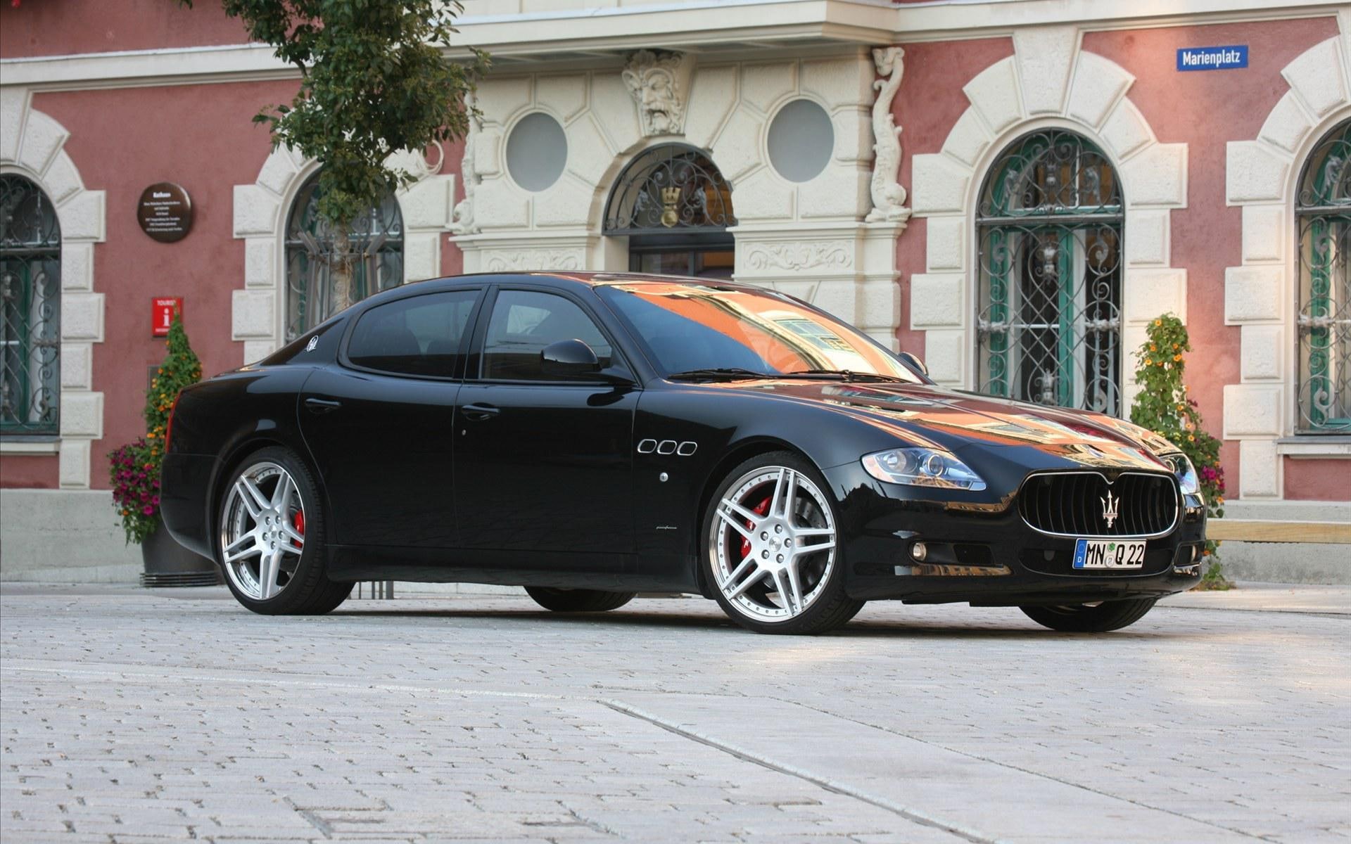 black, cars, sedan, maserati quattroporte, 1080P, maserati, 1920x1200, quattroporte, HD Wallpaper