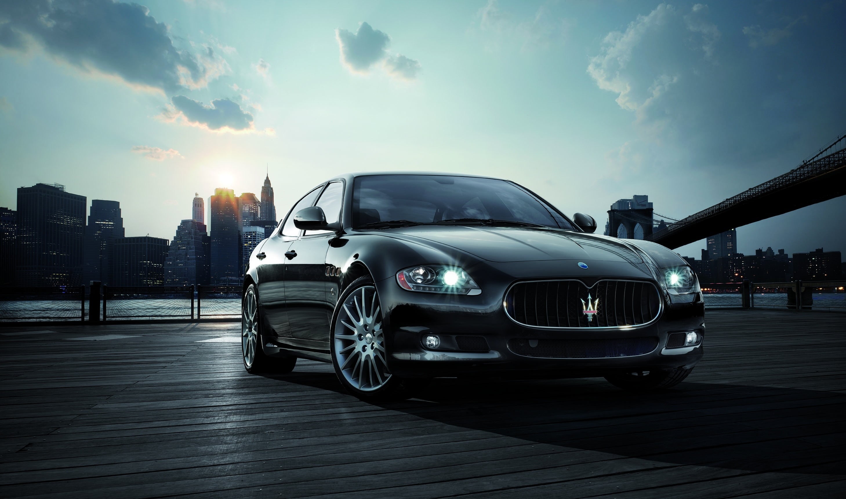 elegance, no People, bumper, the sun, building exterior, fleet of Vehicles, black Color, sunset, urban Scene, metal, business, luxury, built structure, HD Wallpaper