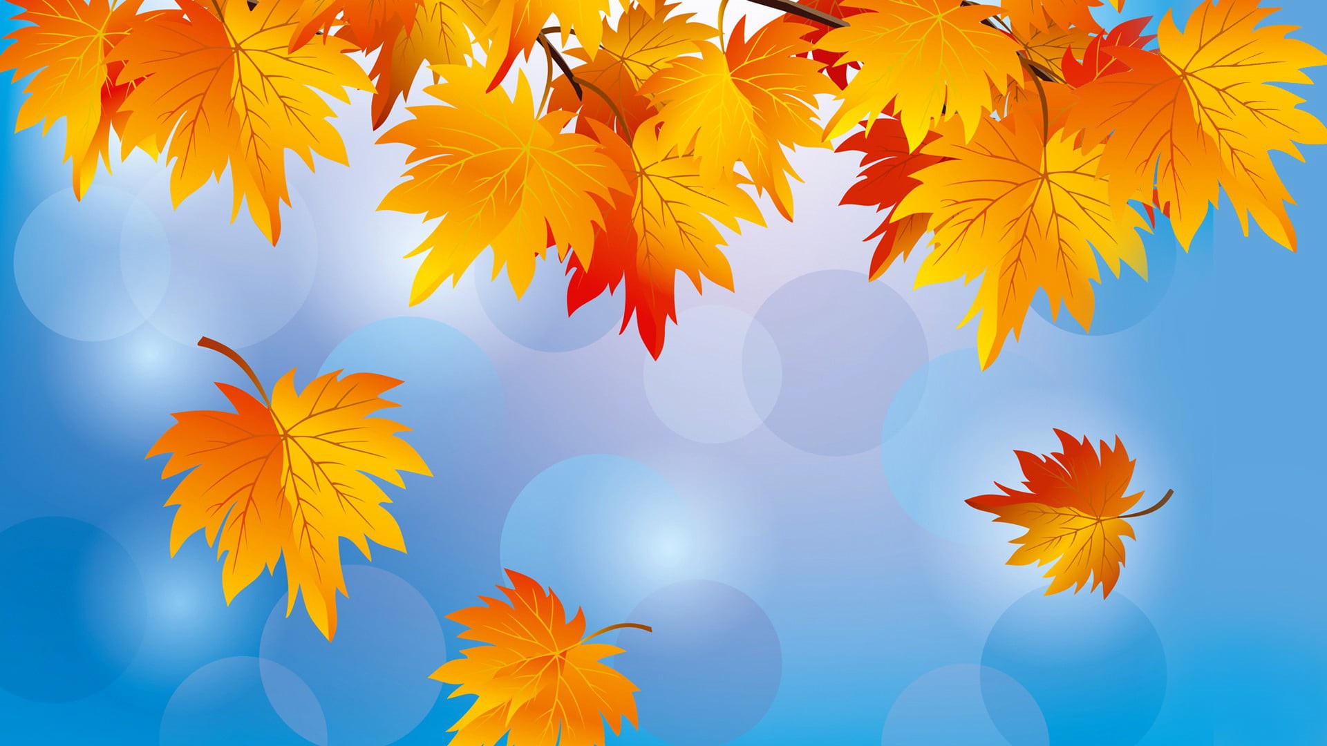 colors, branch, forest, october, springtime, falling, flower head, decoration, illustration, change, vulnerability, the sky, vector, tree, beauty In Nature, HD Wallpaper